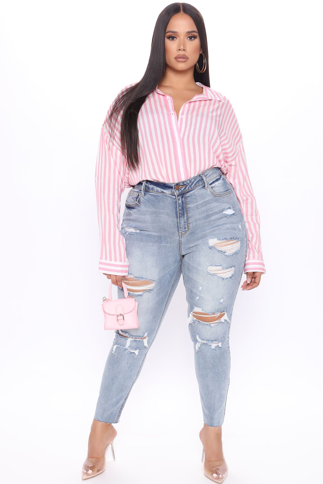 Playin' Games Long Sleeve Top - Pink