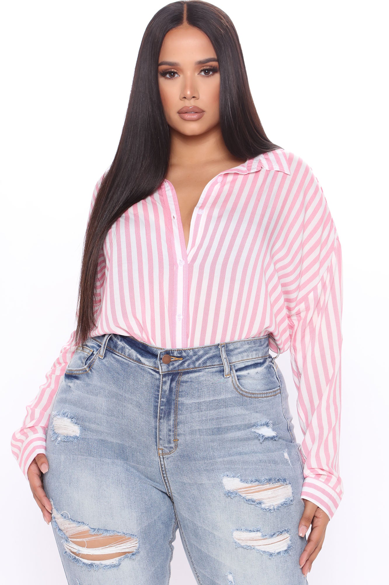 Playin' Games Long Sleeve Top - Pink