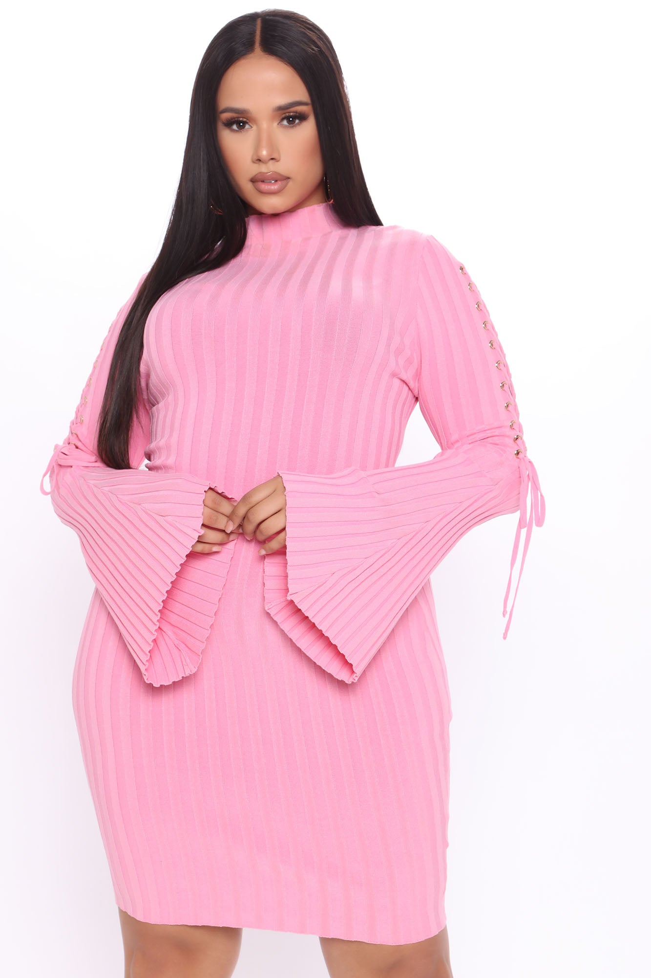 Next To Me Knit Dress - Pink