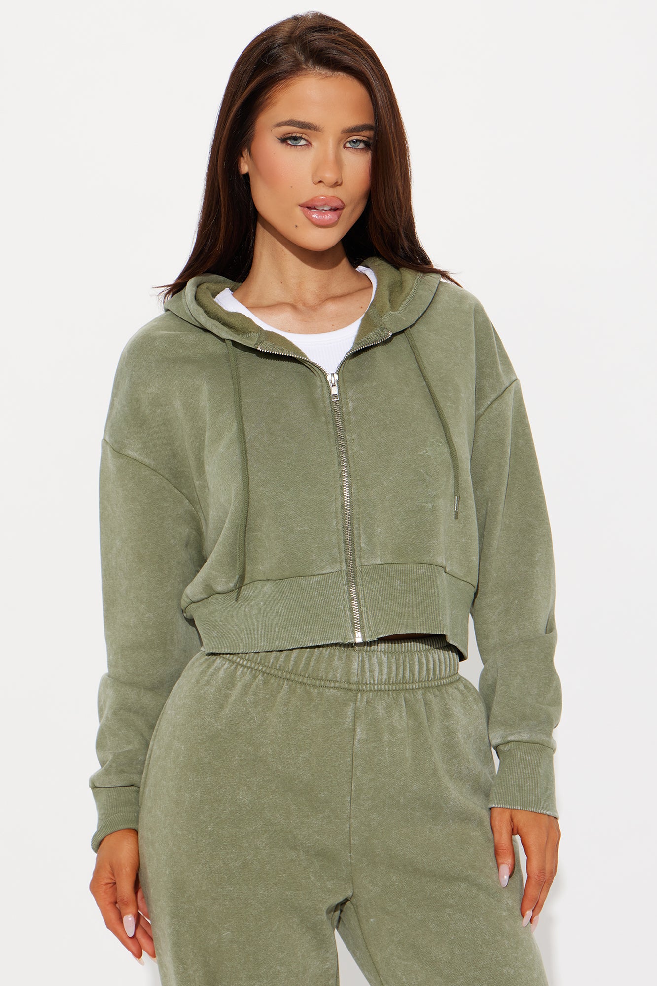 My Favorite Fleece Pant Set - Olive