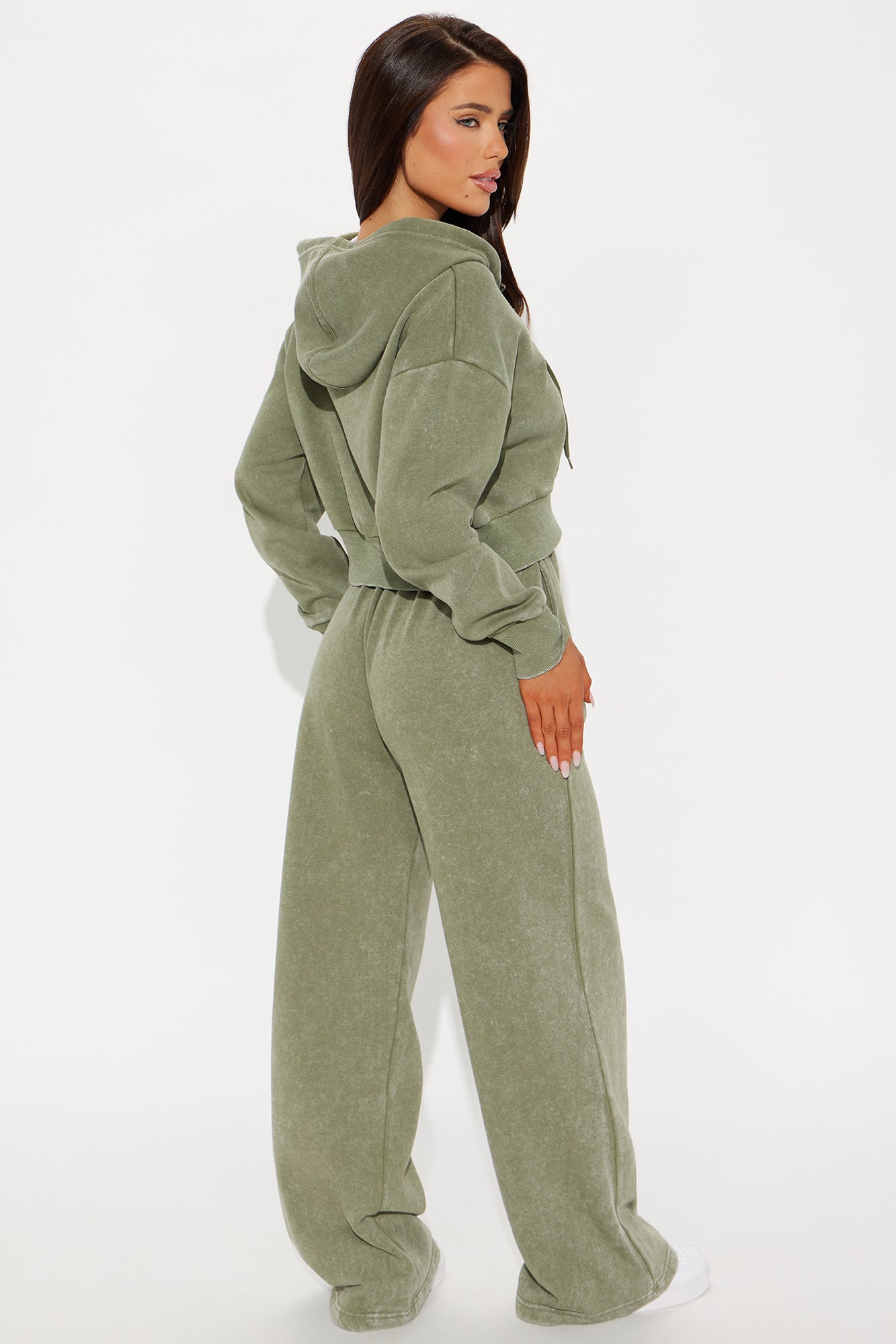 My Favorite Fleece Pant Set - Olive