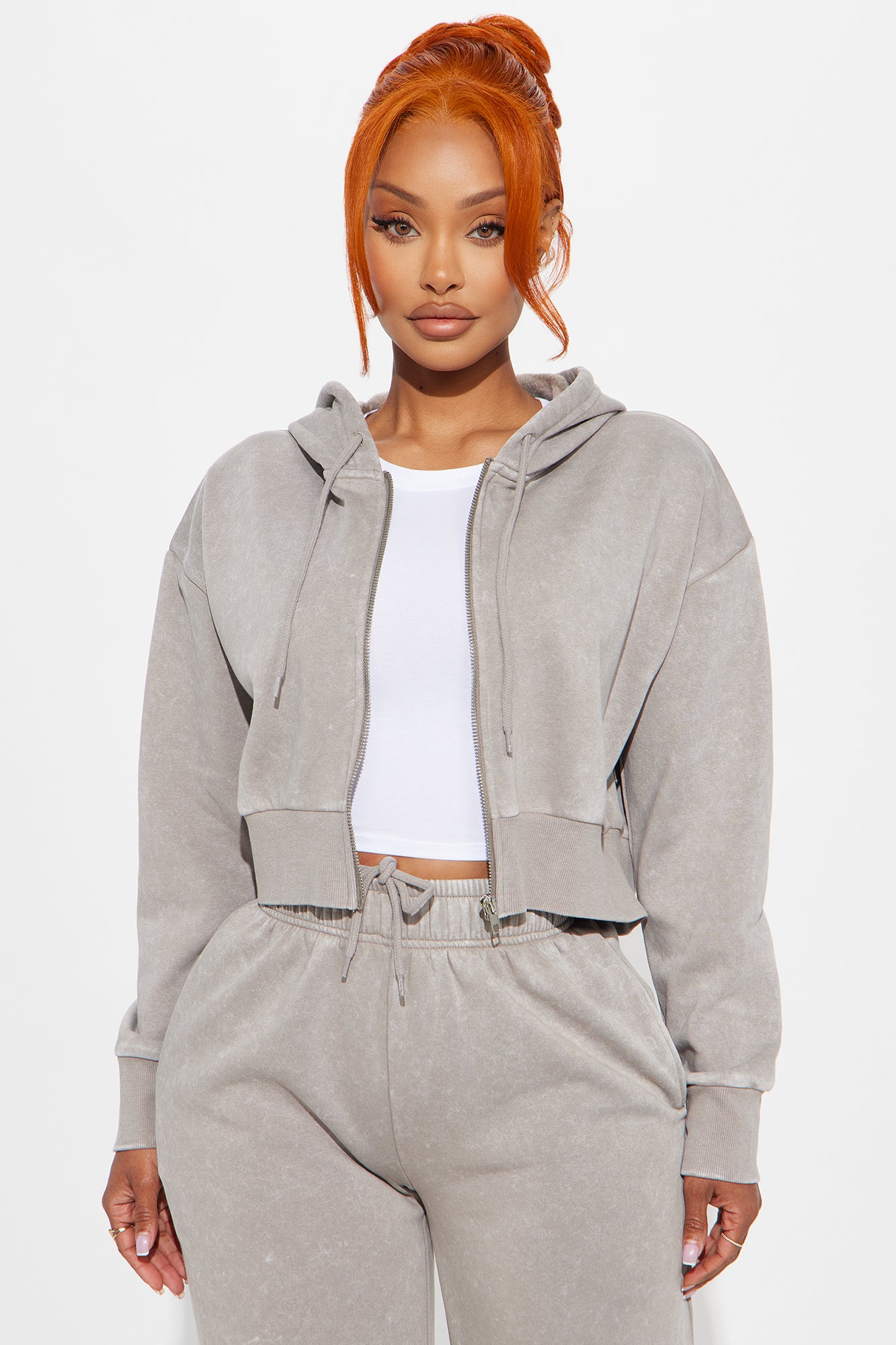 My Favorite Fleece Pant Set - Grey