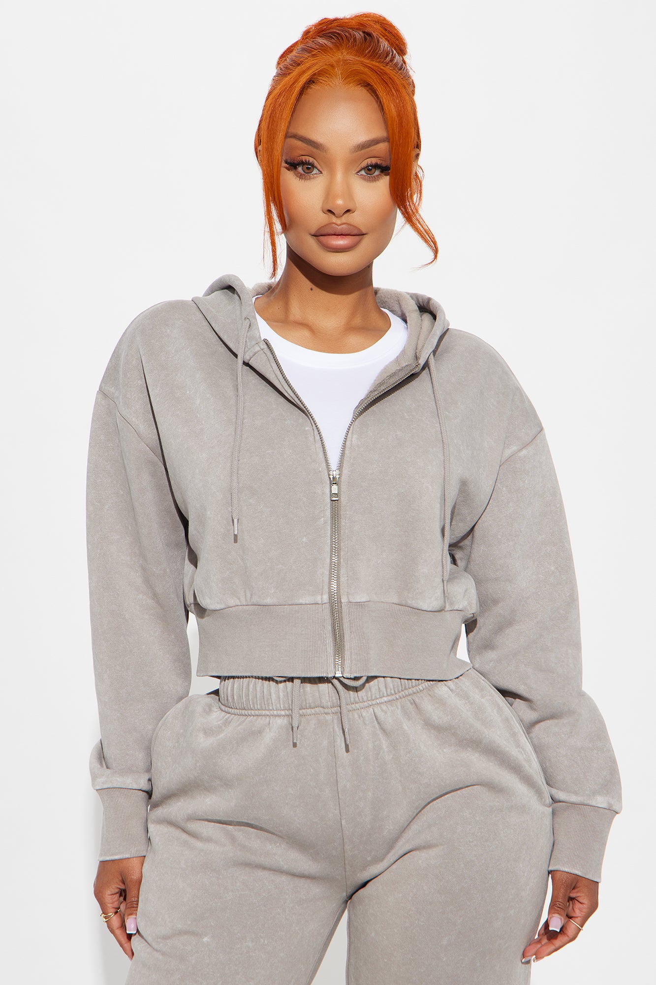 My Favorite Fleece Pant Set - Grey