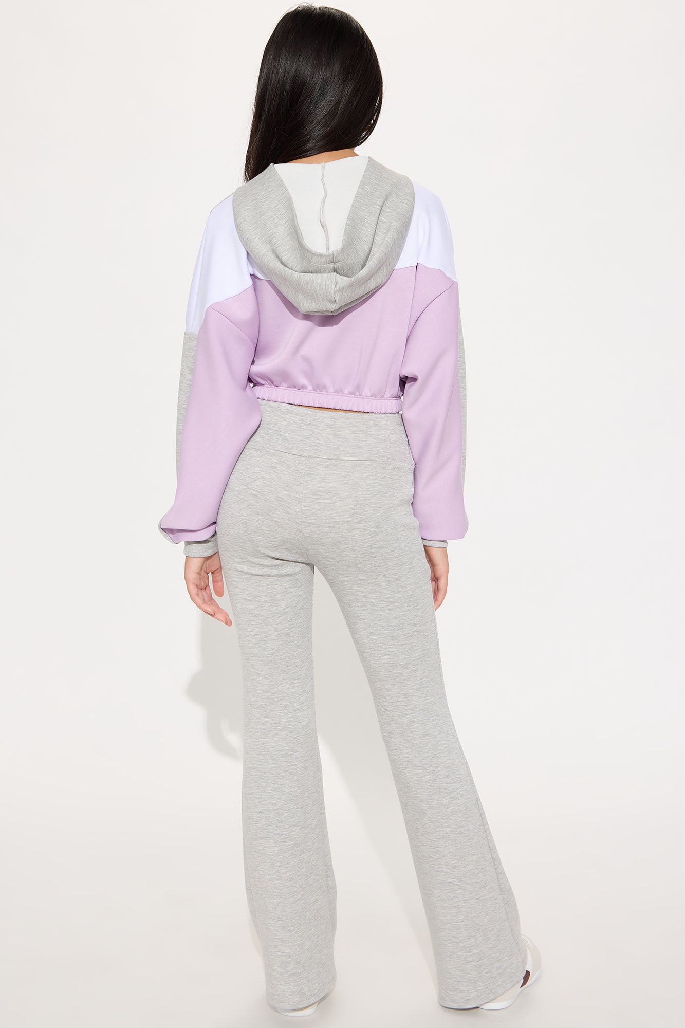 Mini Endless Joy Quarter Zip Pant Set - Lavender