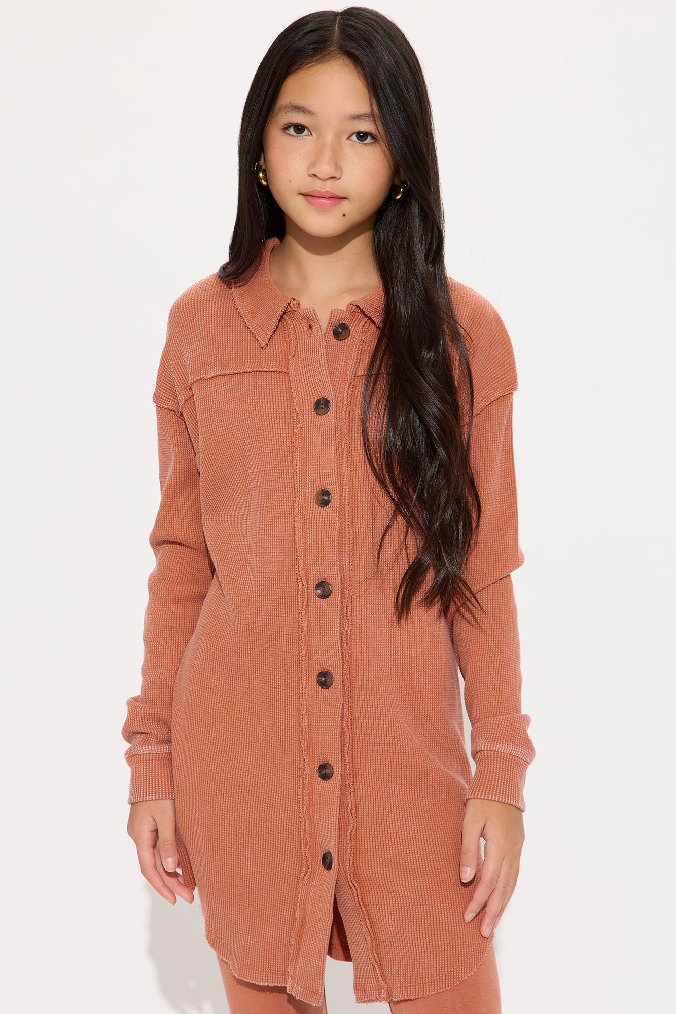 Mini Cece Washed Legging Set - Rust