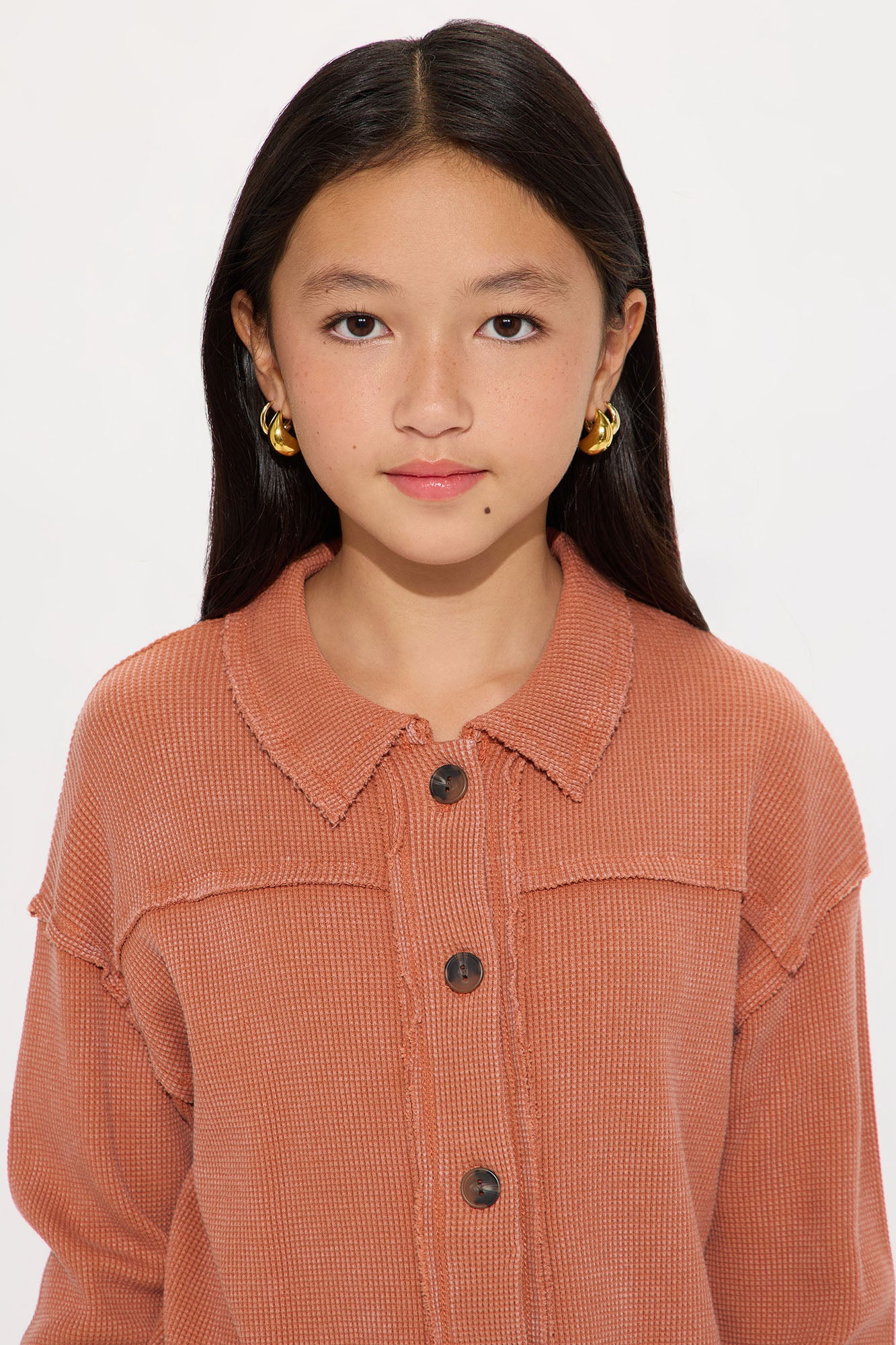 Mini Cece Washed Legging Set - Rust