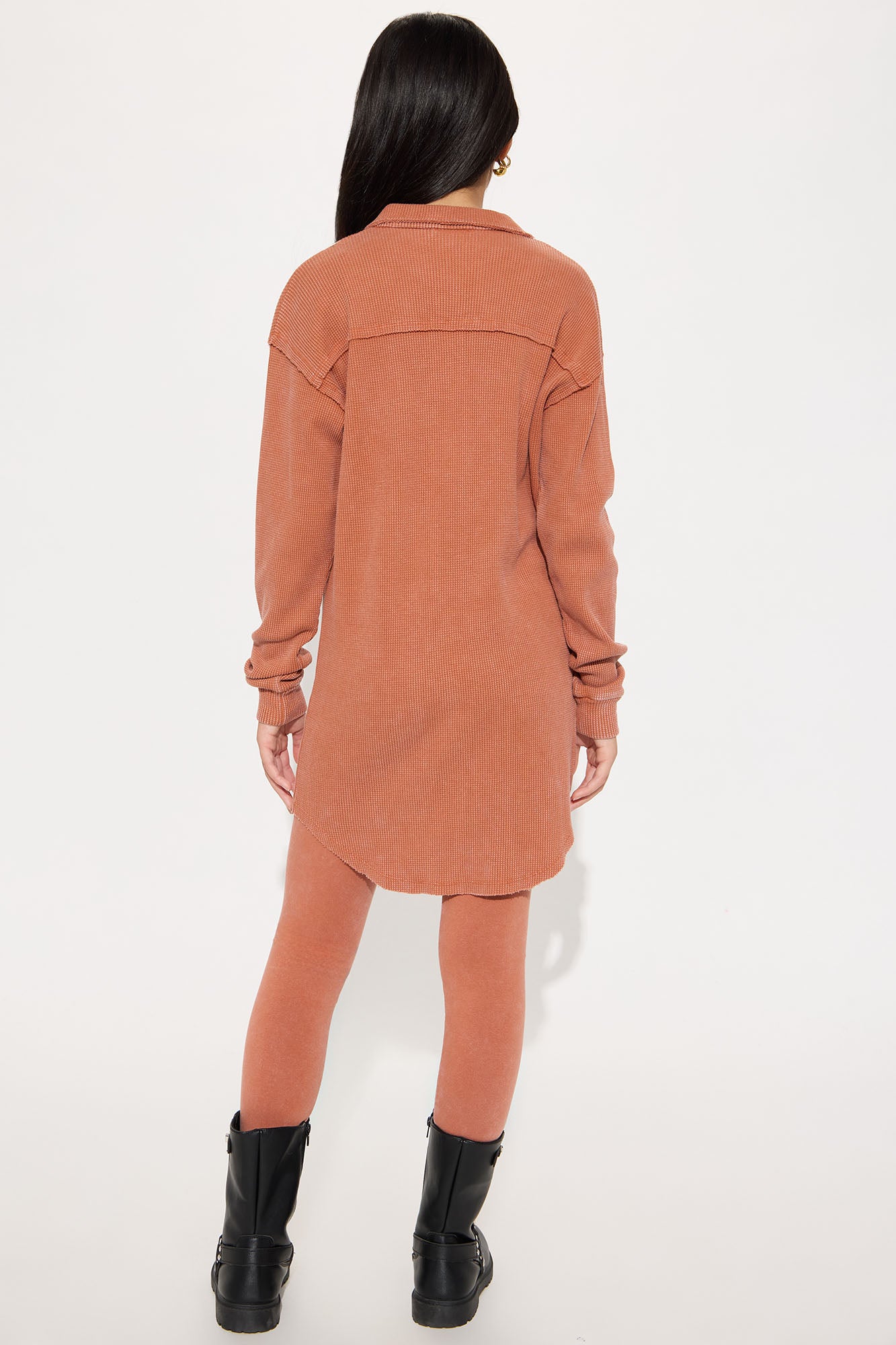 Mini Cece Washed Legging Set - Rust