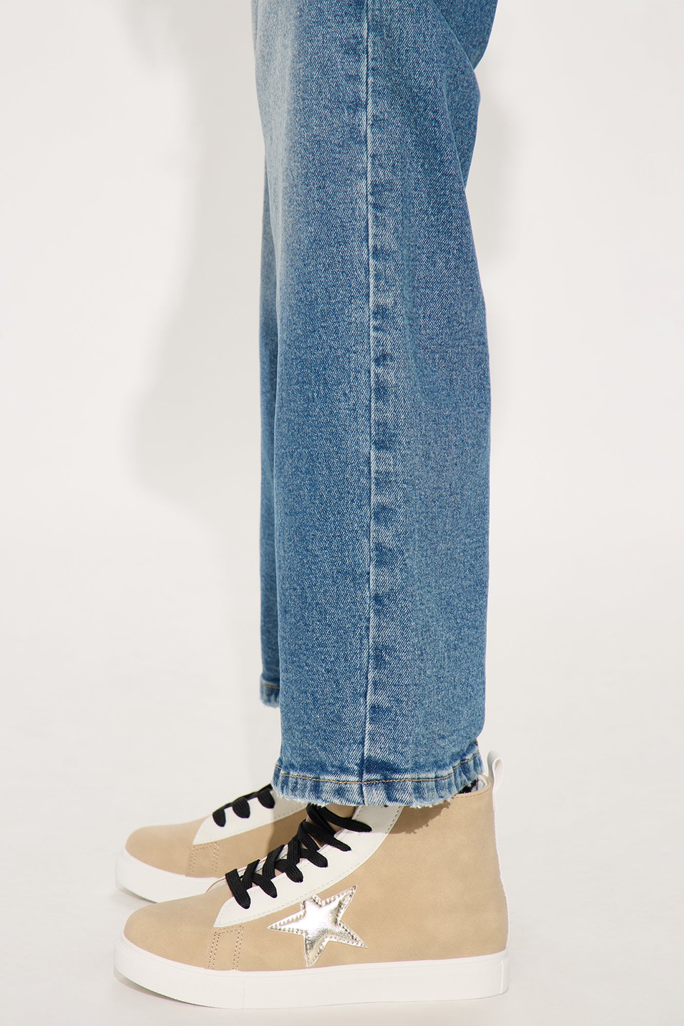 Mini Shining Like A Star High Top Sneaker - Beige