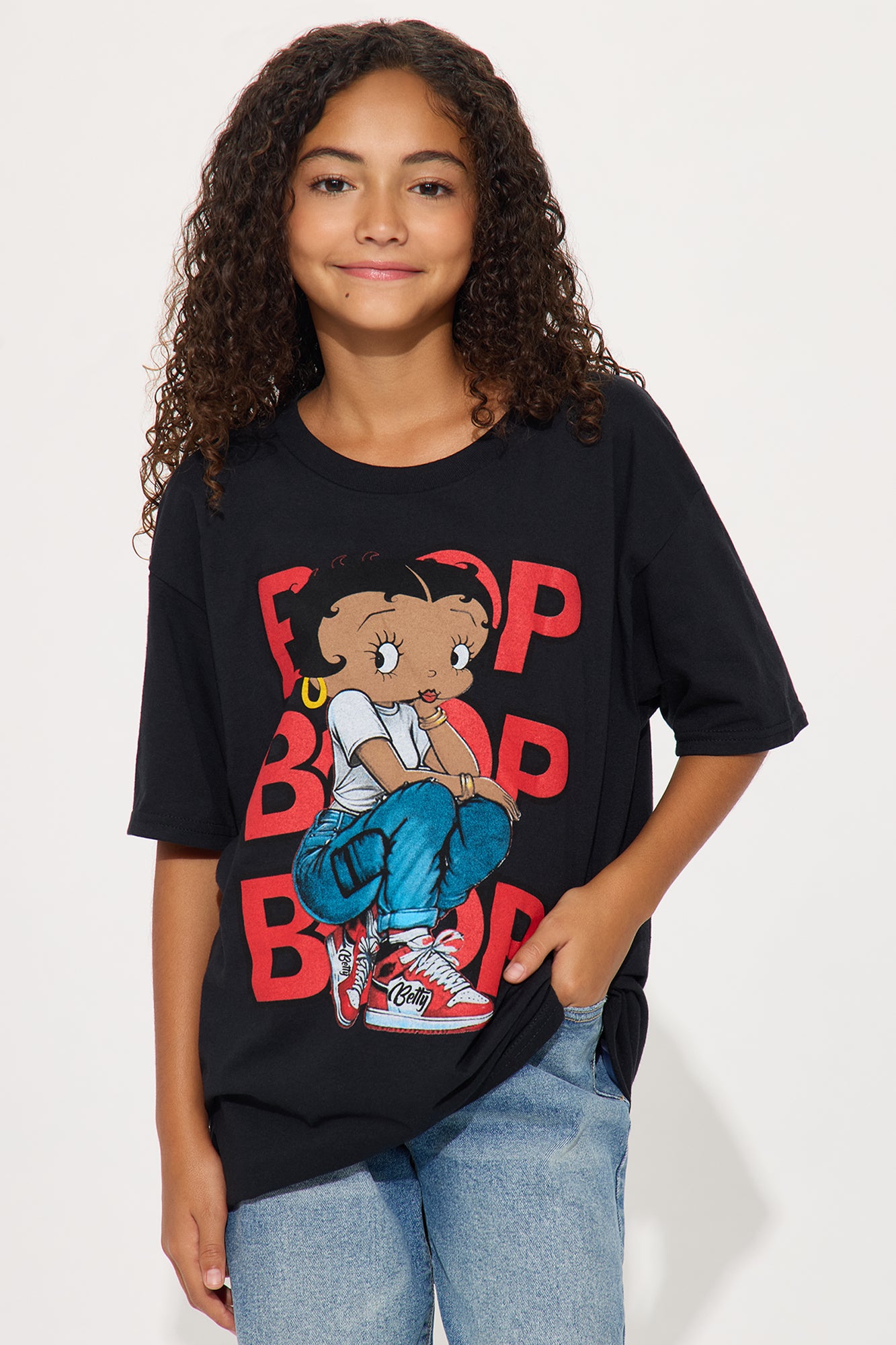 Mini So Fresh Betty Boop Short Sleeve Tee - Black