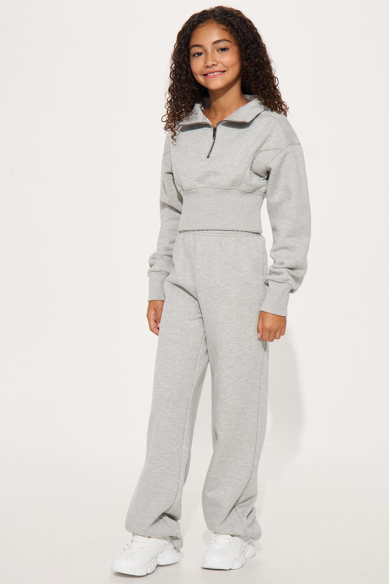 Mini Its Always Casual Pant Set - Grey