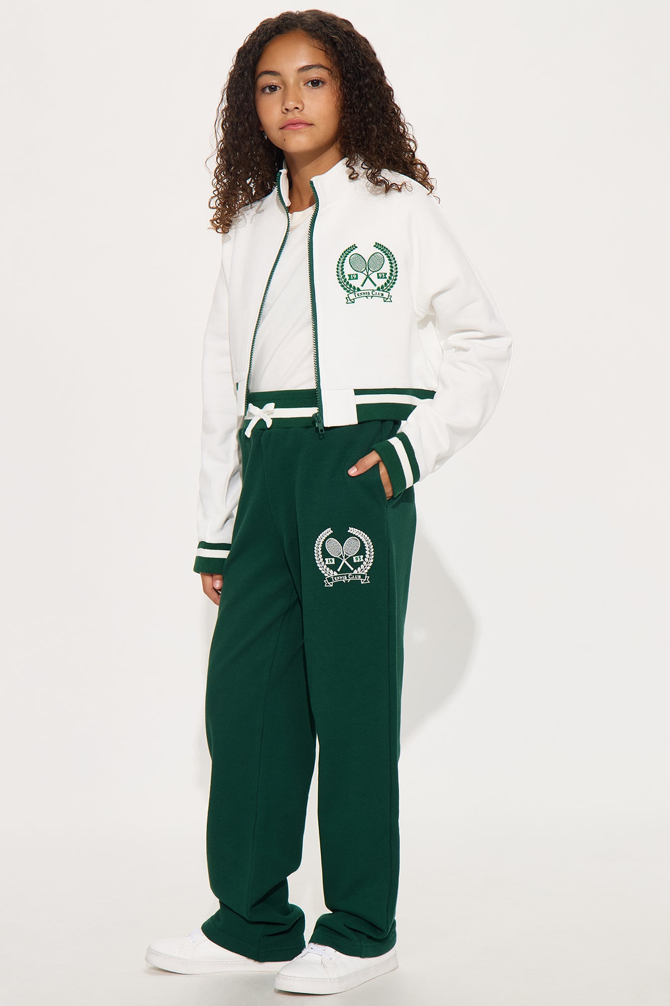 Mini Tennis Club Track Pant Set - Hunter