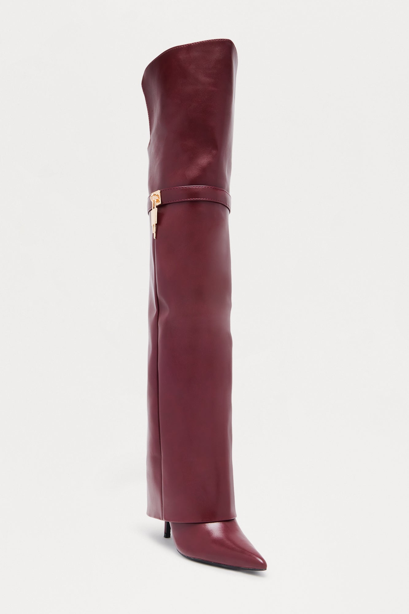 High Standards Overlay Boots - Burgundy