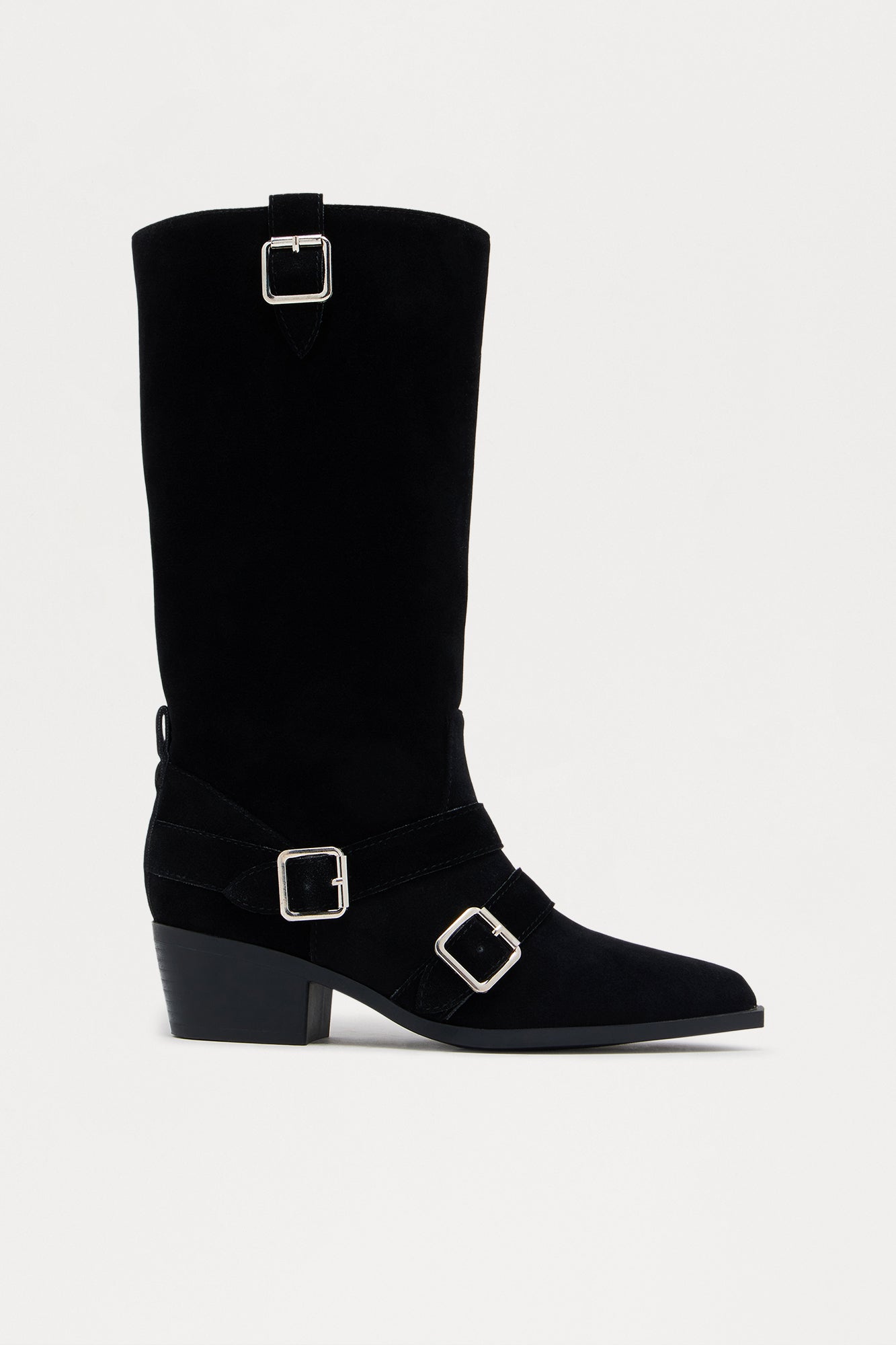 Easy Rider Buckle Boots - Black