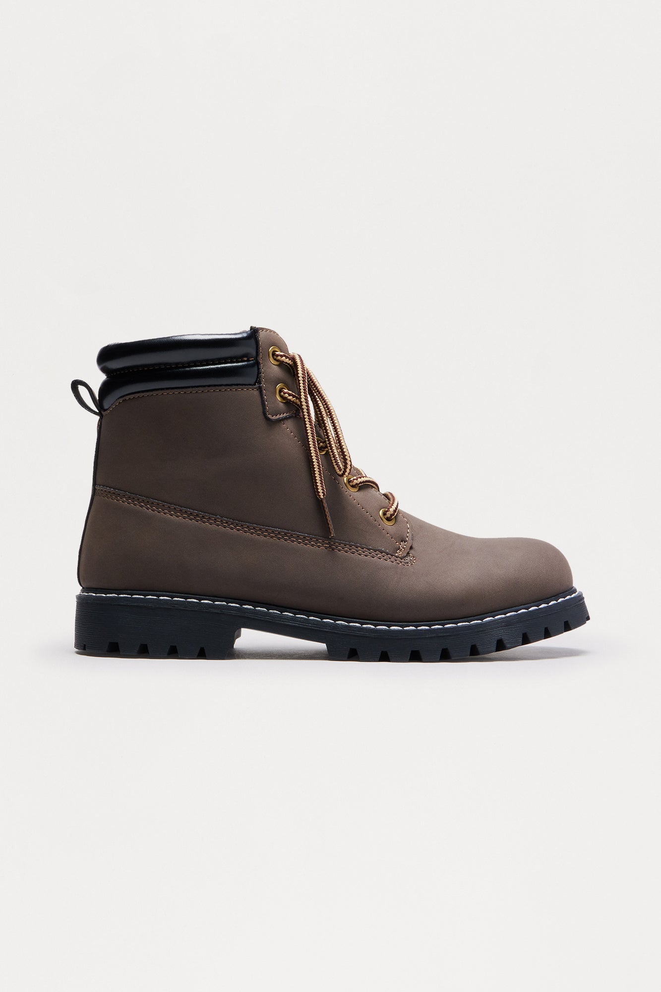 Mini Let's Get To Work Lace Up Boots - Brown