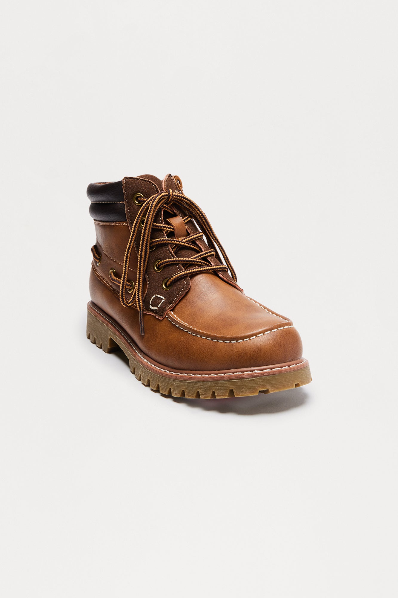 Mini Under Control Lace Up Boots - Brown