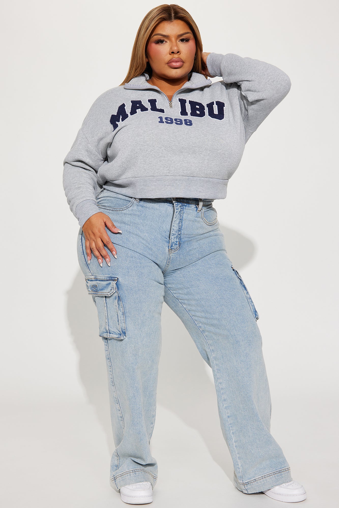 Malibu 1998 Half Zip Sweashirt - Heather