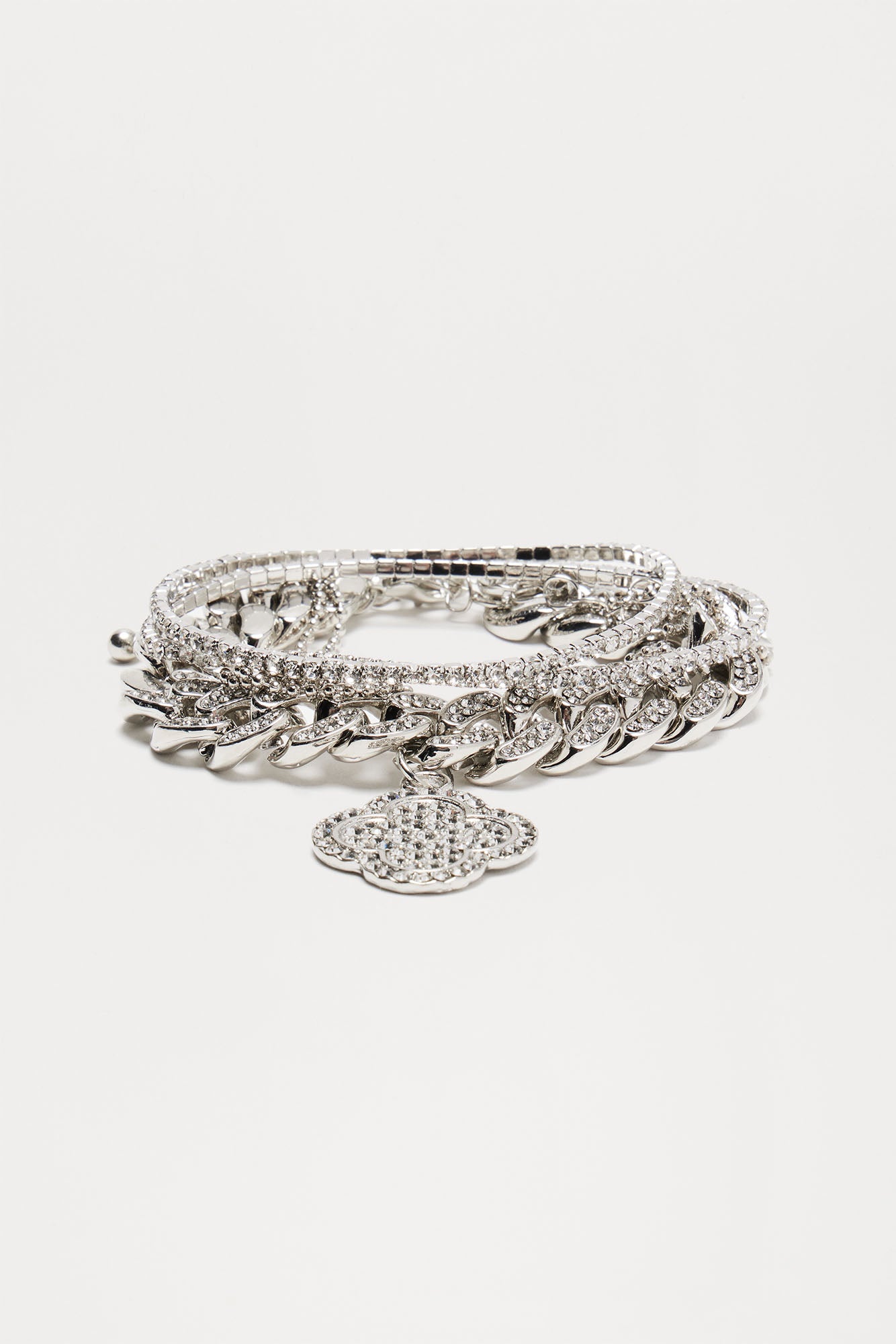 Brooke 4 Piece Bracelet Set - Silver