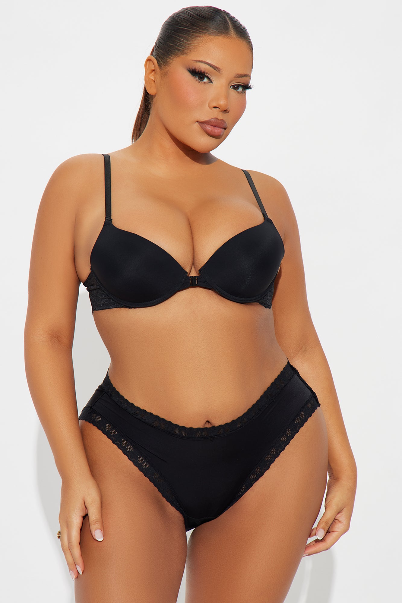 Kimora Microfiber Cheeky Panty - Black