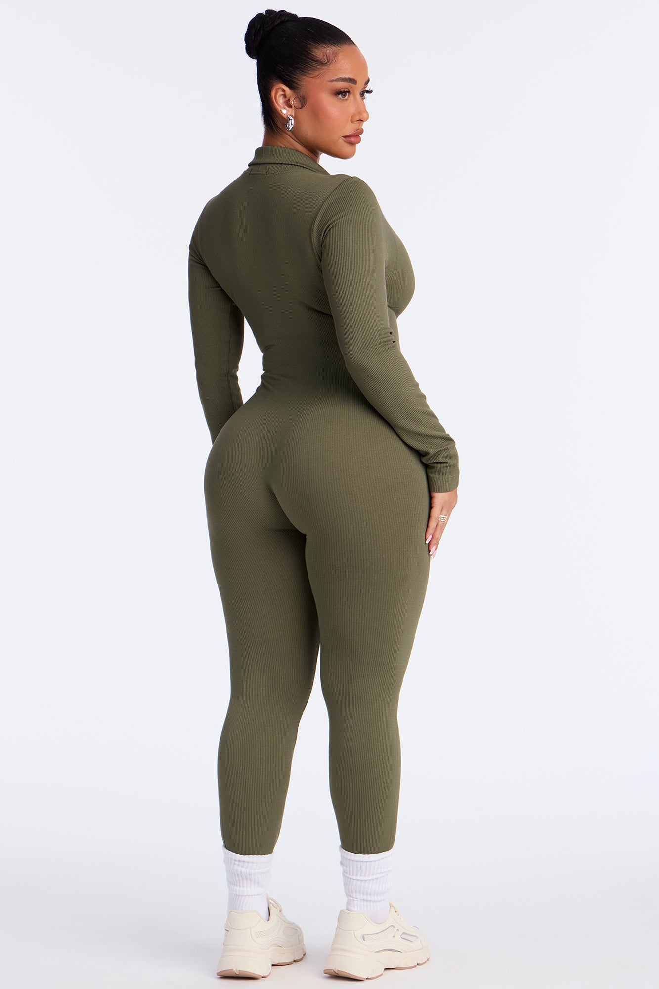Back To It Seamless Jumpsuit - Olive