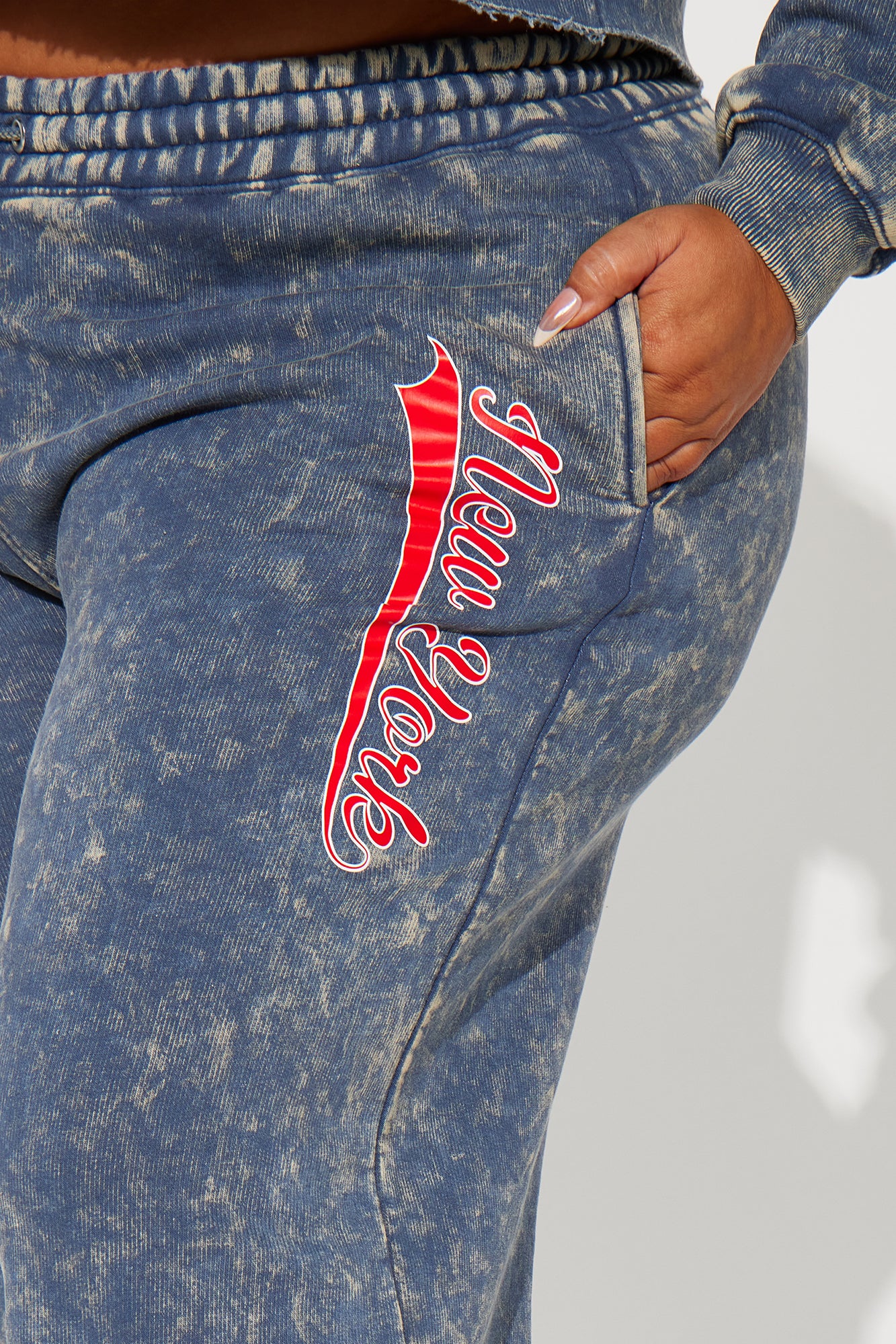 New York Athletic Washed Sweatpants - Navy/combo