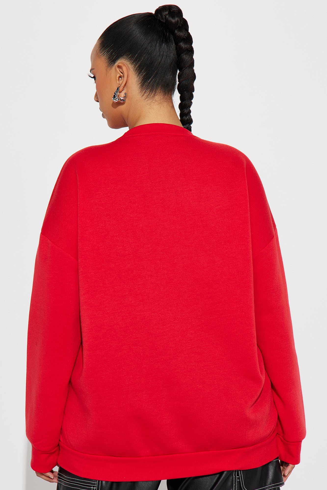 Chicago Crew Neck Sweatshirt - Red