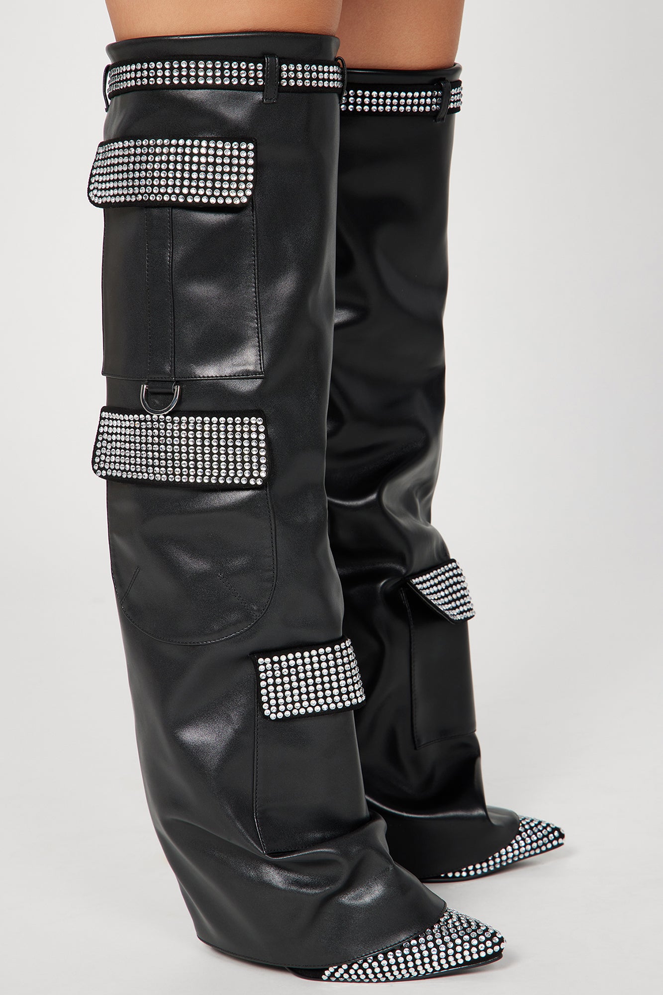 Don't Miss Out Over The Knee Boots - Black