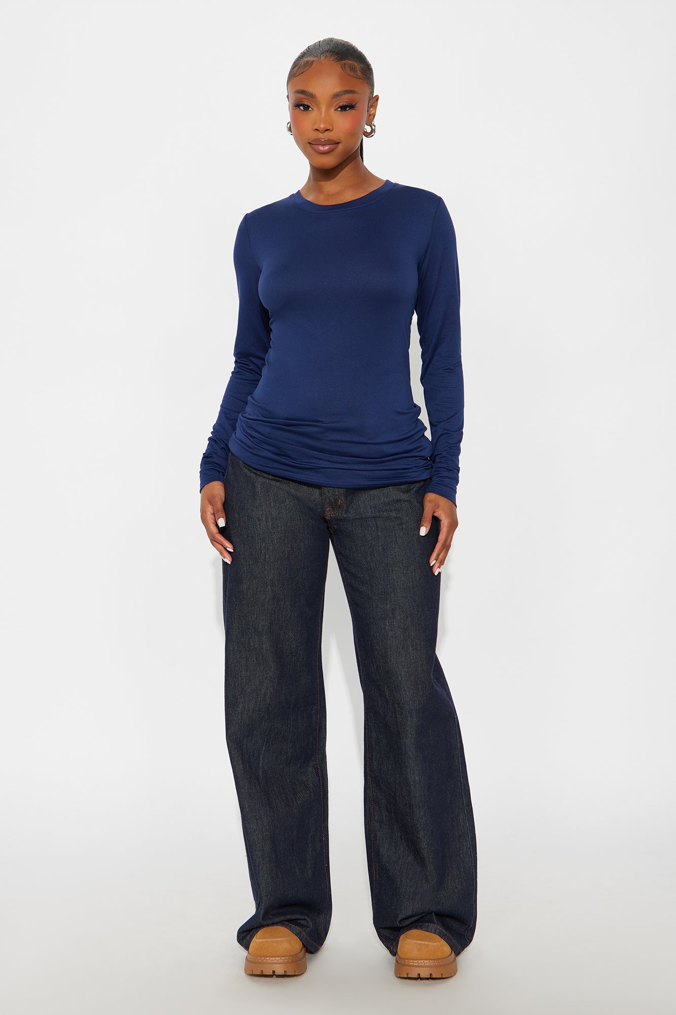 Shift Ready Under Scrub Top - Navy