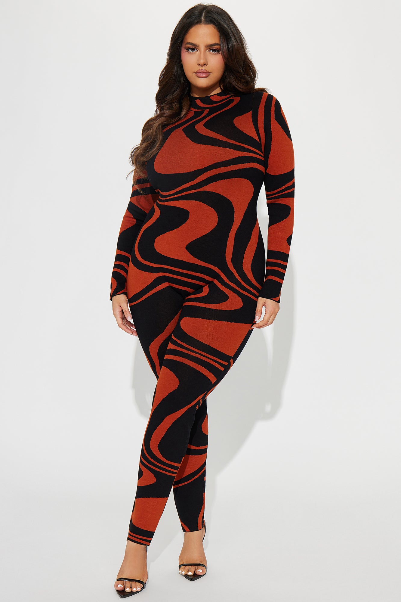 Tap In Sweater Jumpsuit - Black/combo