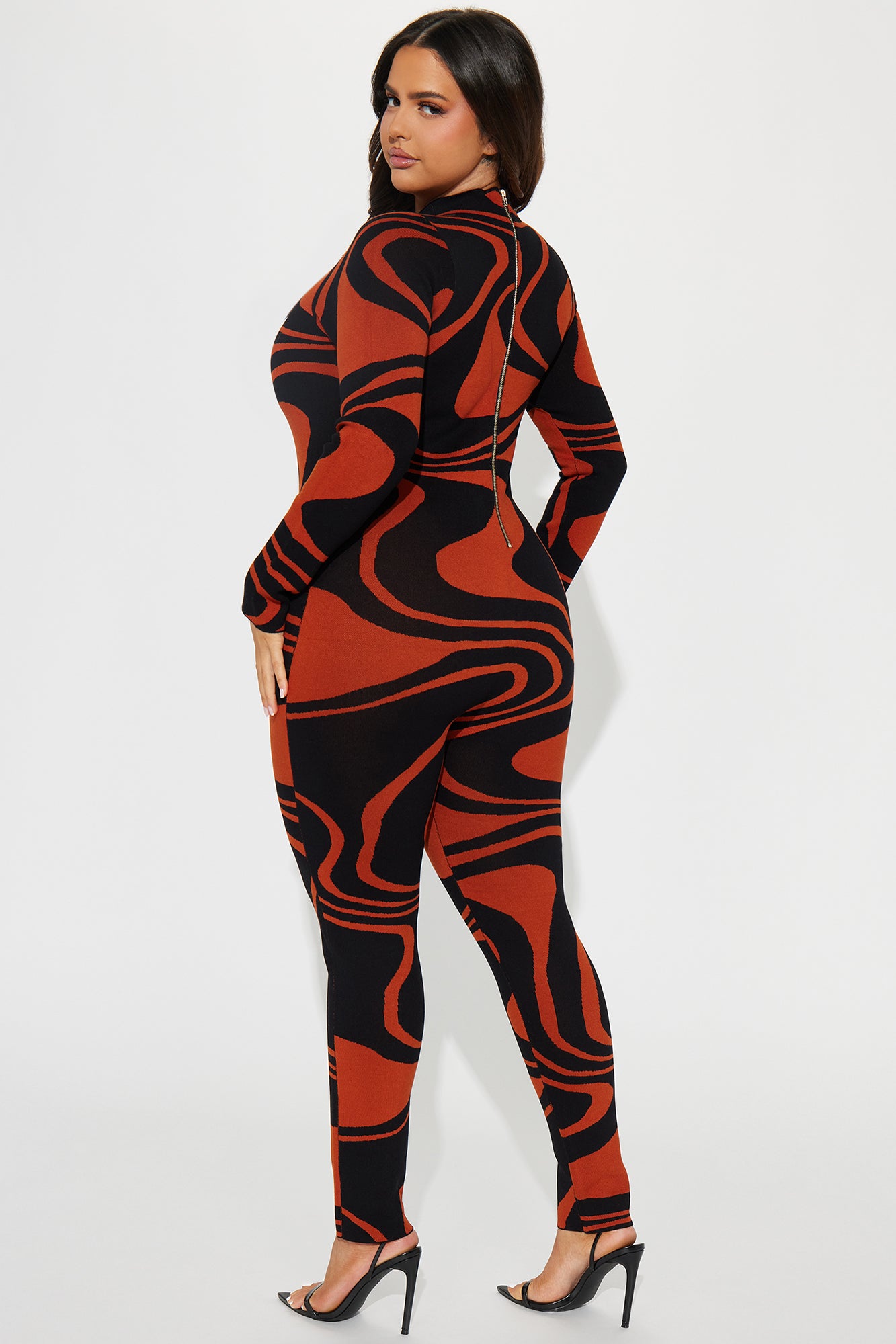 Tap In Sweater Jumpsuit - Black/combo