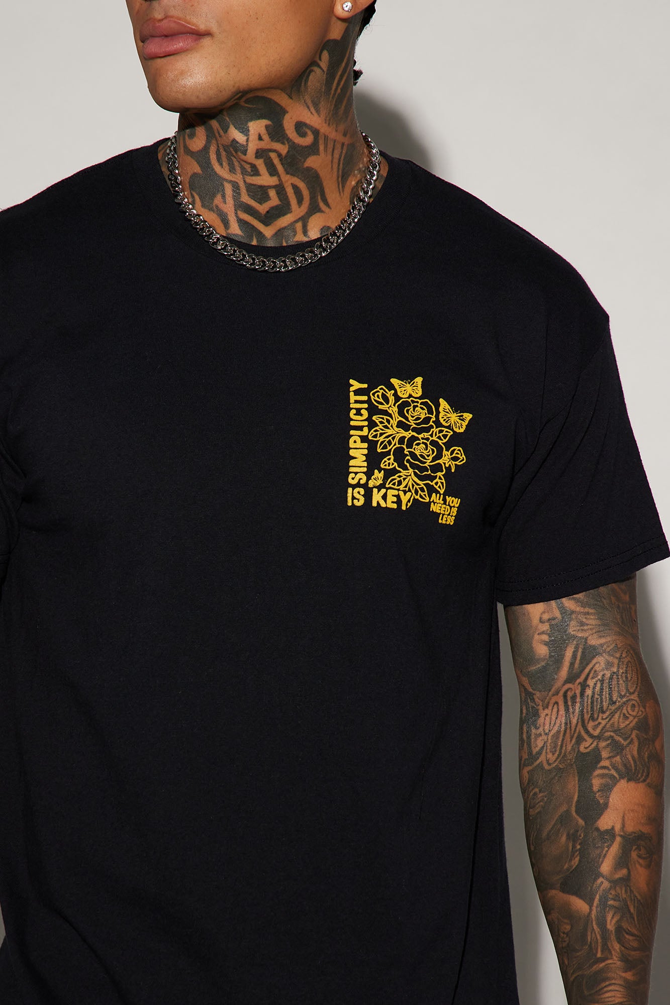 Simplicity Is Key Short Sleeve Tee - Black