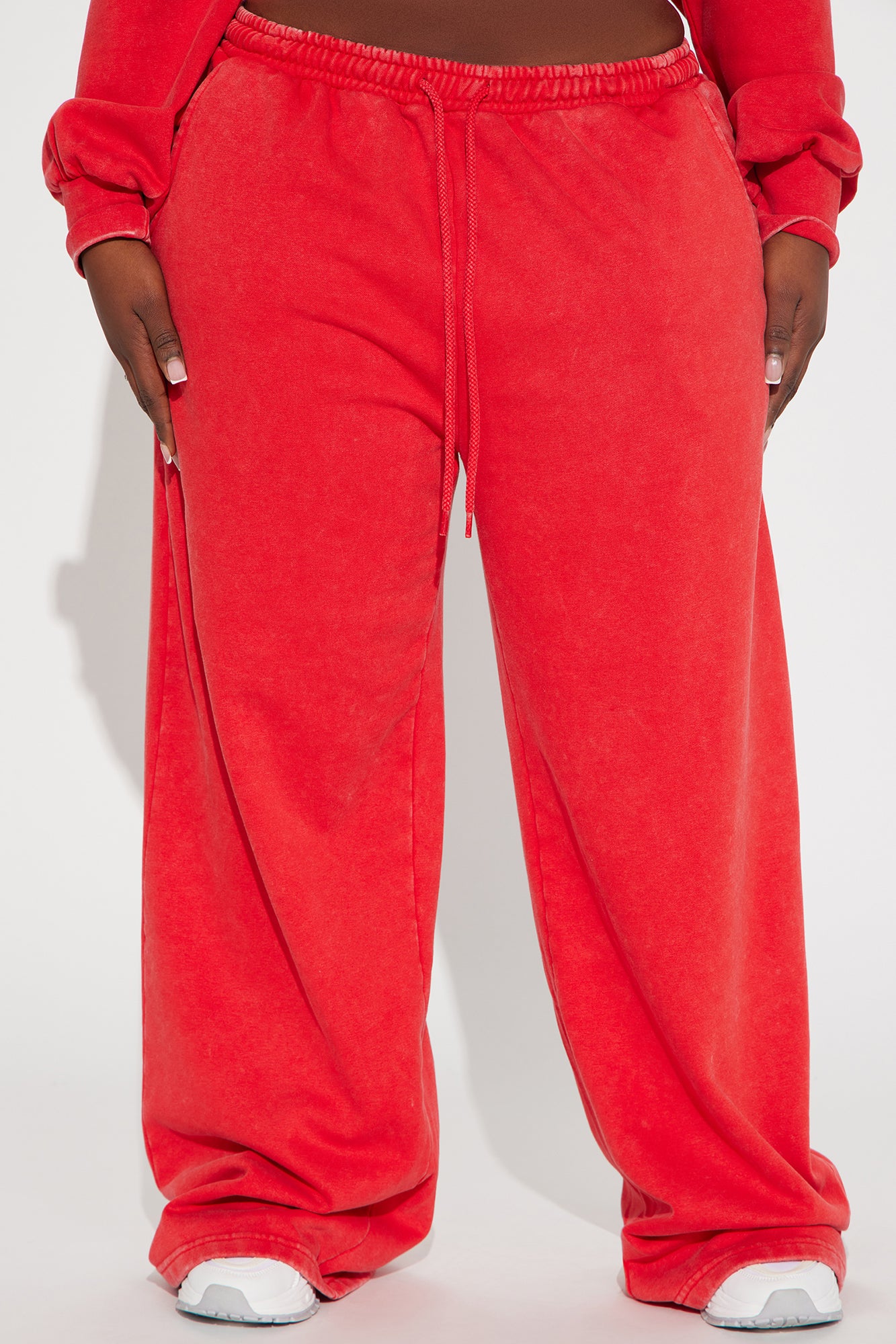 Rested Lounge Wide Leg Jogger - Red