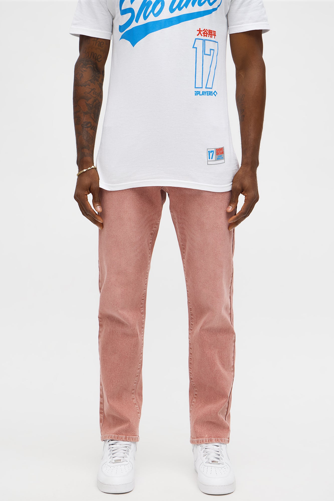 Mercer Slim Stretch Jean - Burgundy