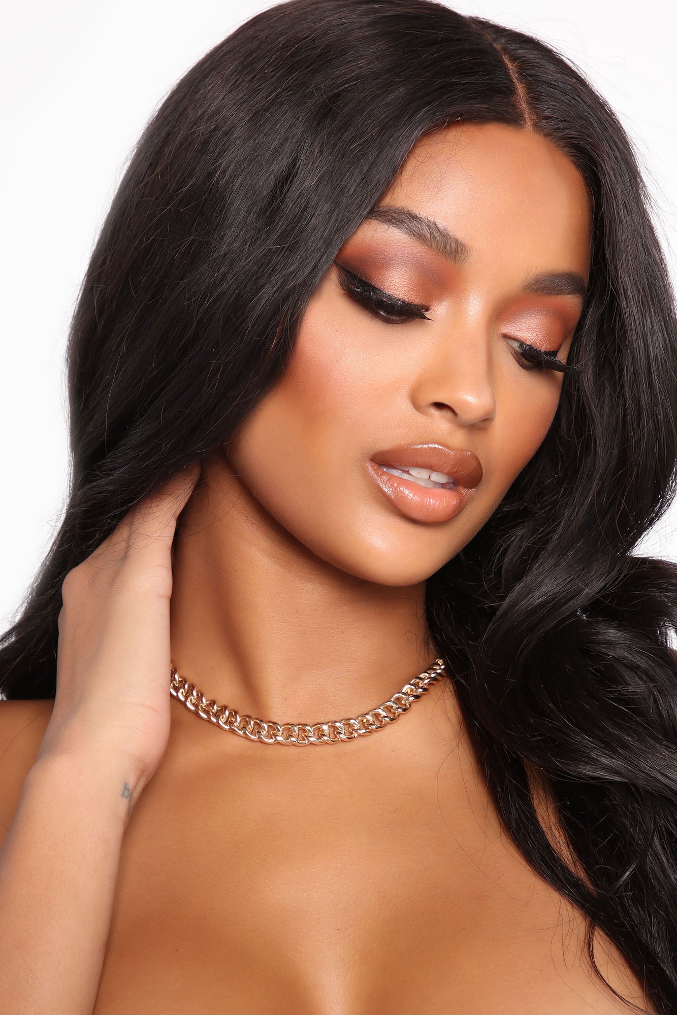 Gabriella Cuban Link Necklace - Gold