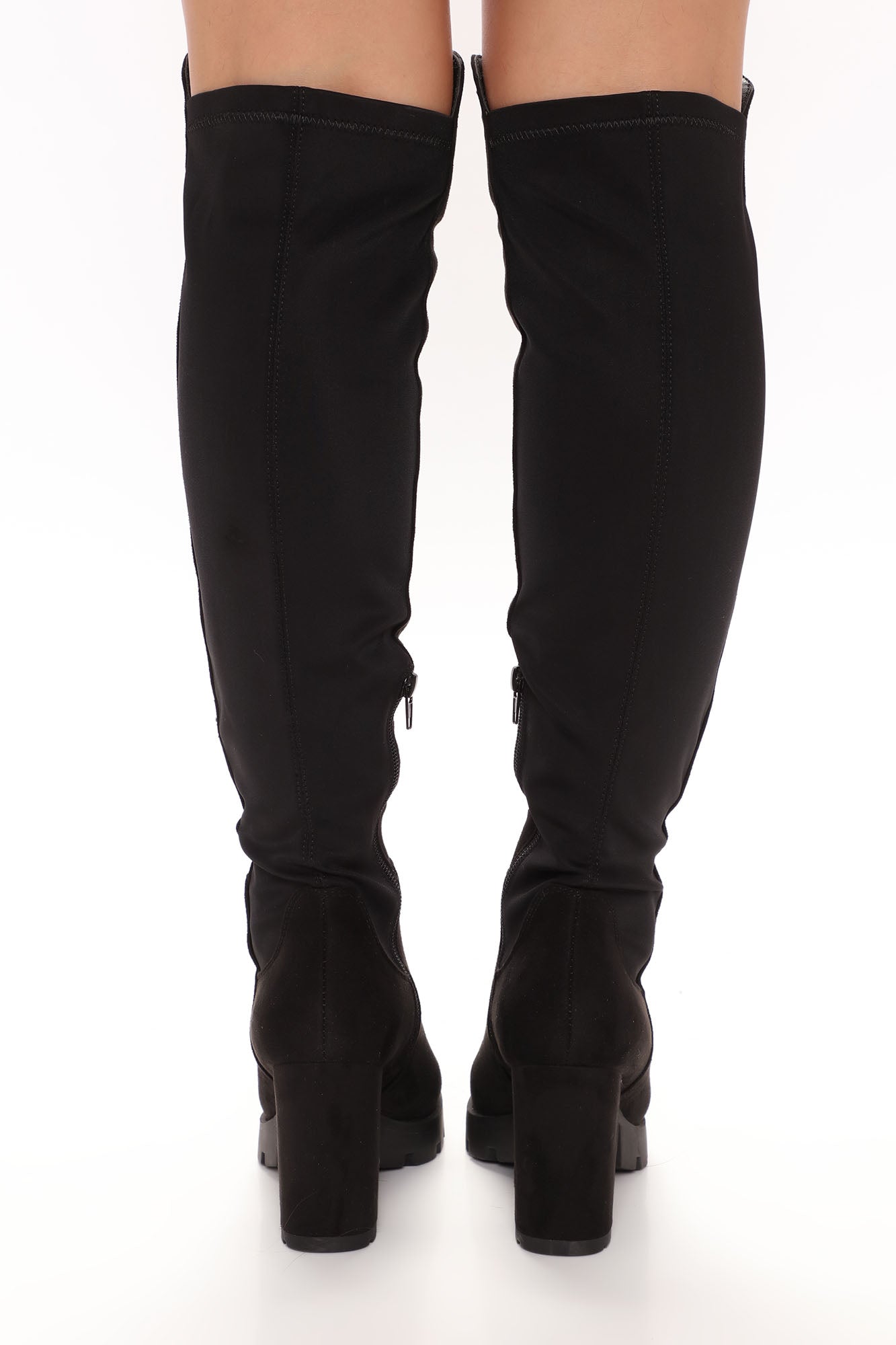 Out In The World Heeled Boots - Black