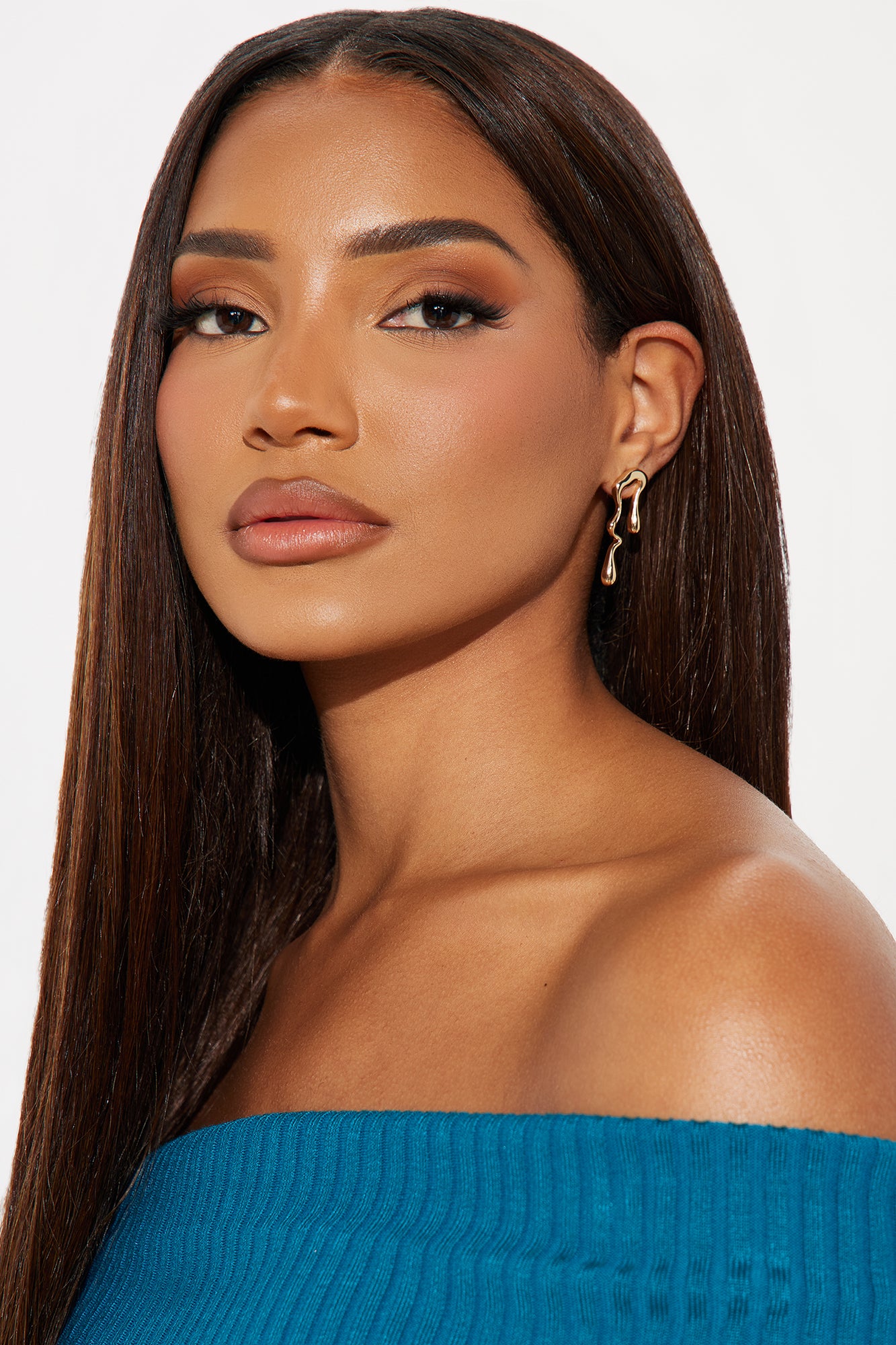 In The Matrix Earrings - Gold