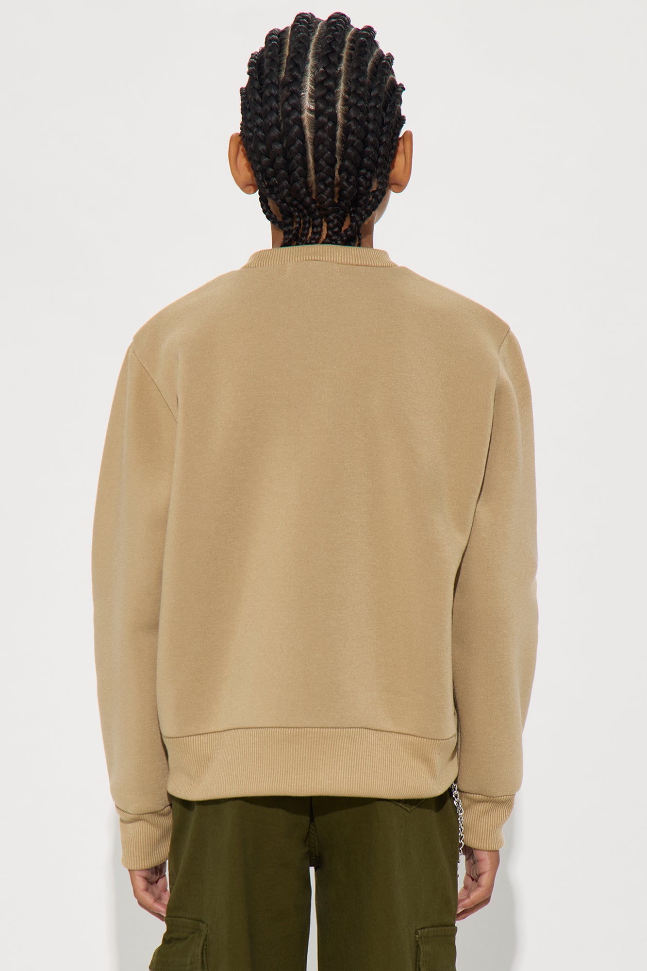 Mini Keeping It Fresh Crew Neck Sweatshirt - Sand