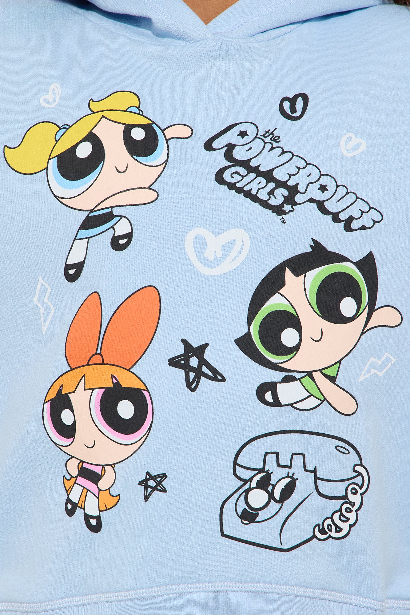 Mini Powerpuff Girls Pullover Hoodie - Periwinkle