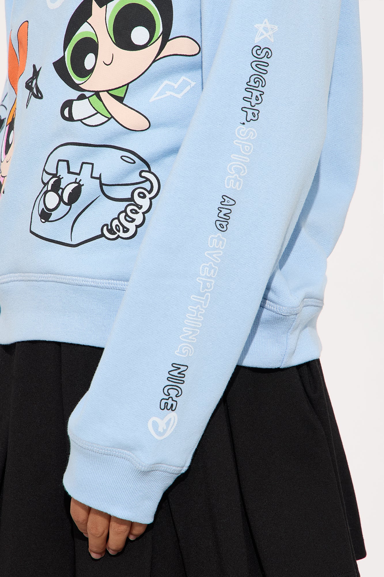 Mini Powerpuff Girls Pullover Hoodie - Periwinkle