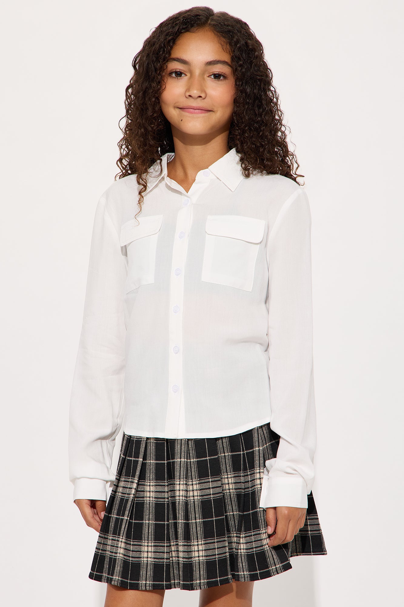 Mini You Better Work Shirt II - White