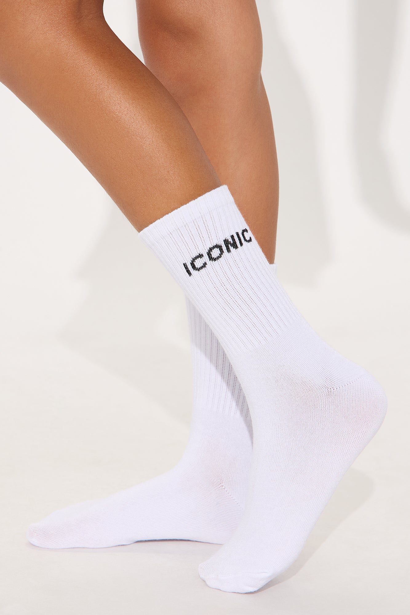 Mini Iconic Socks - White/Black