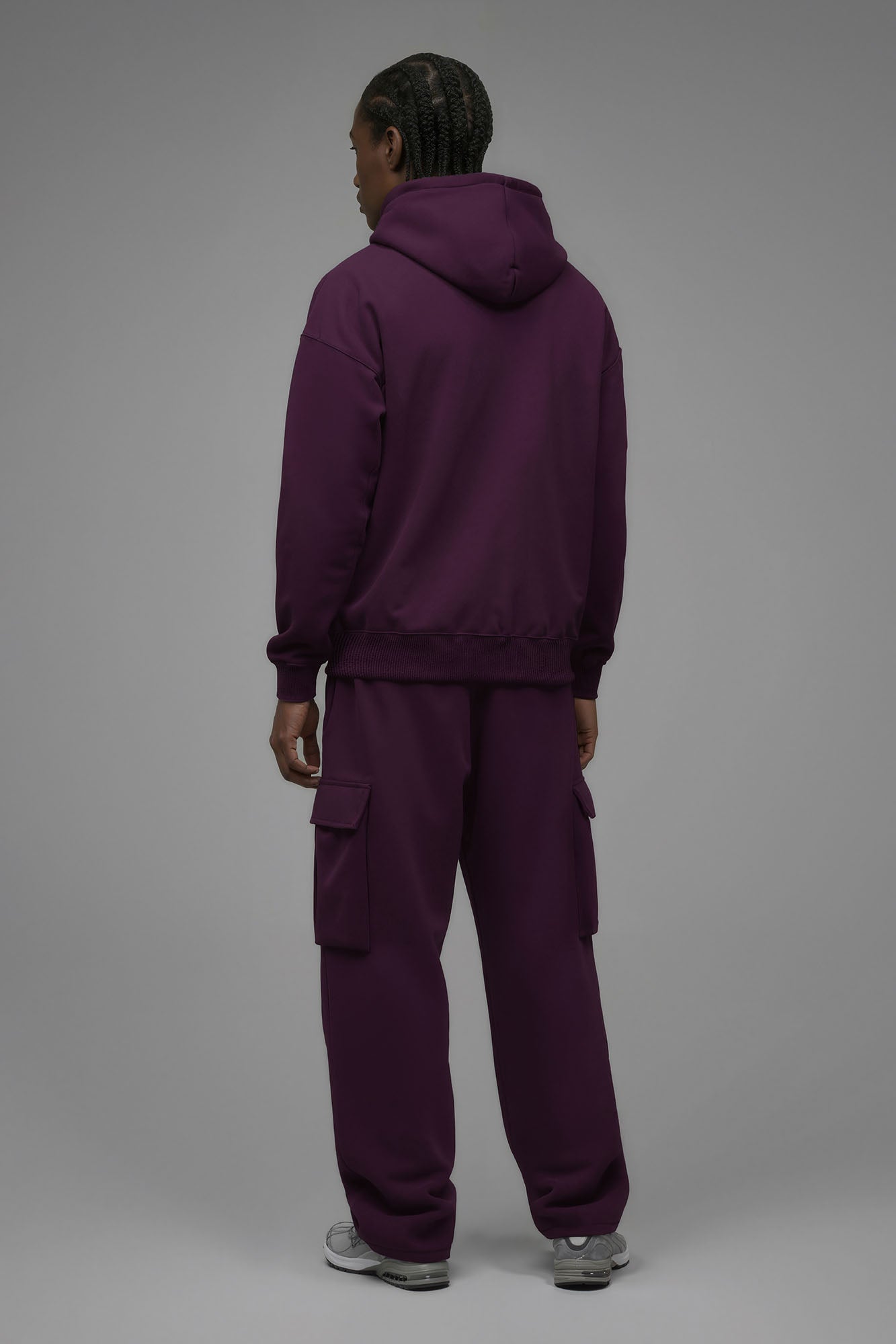 410 Oversized Zip Hoodie - Plum