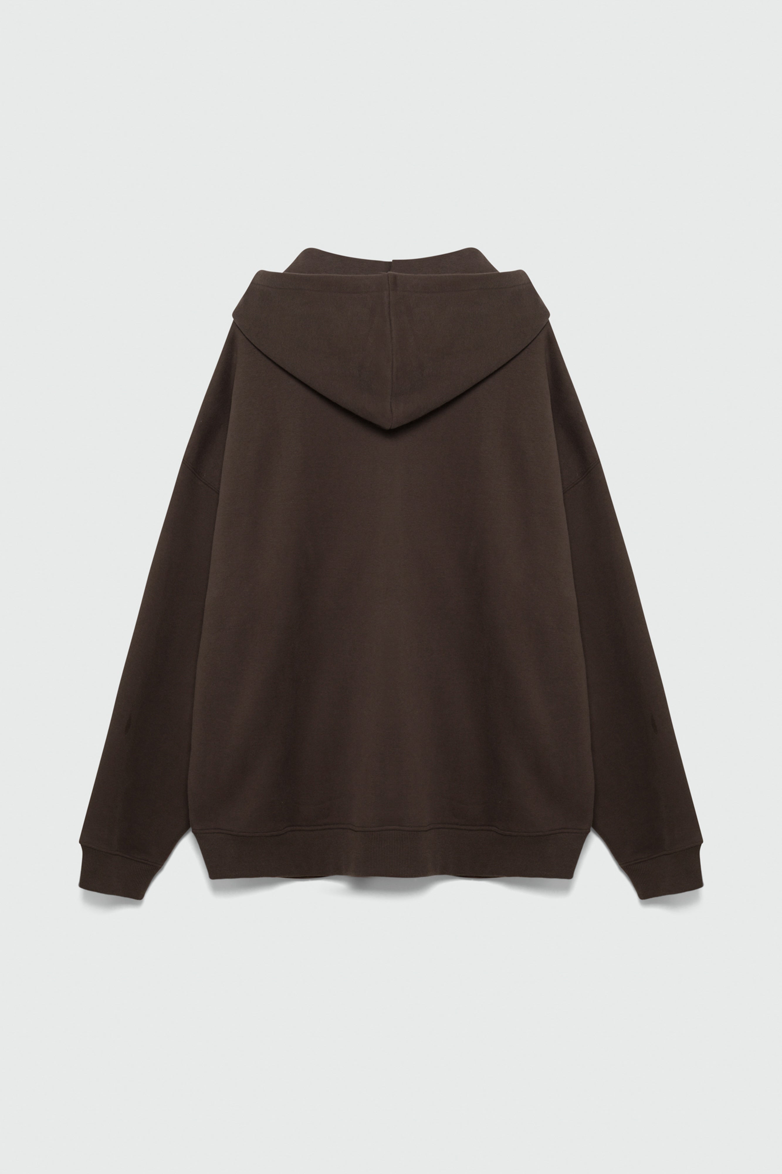 410 Oversized Zip Hoodie - Brown