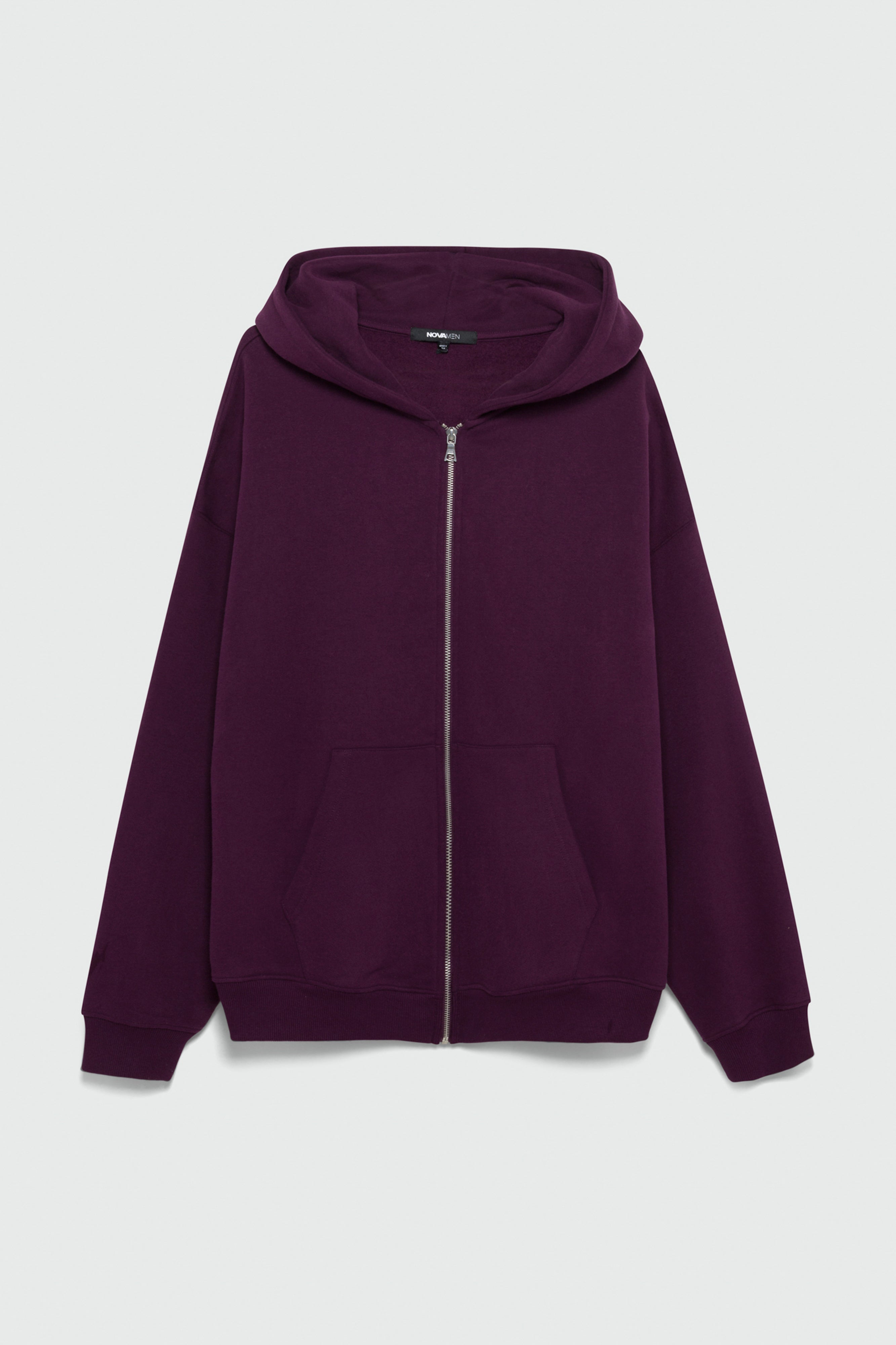 410 Oversized Zip Hoodie - Plum