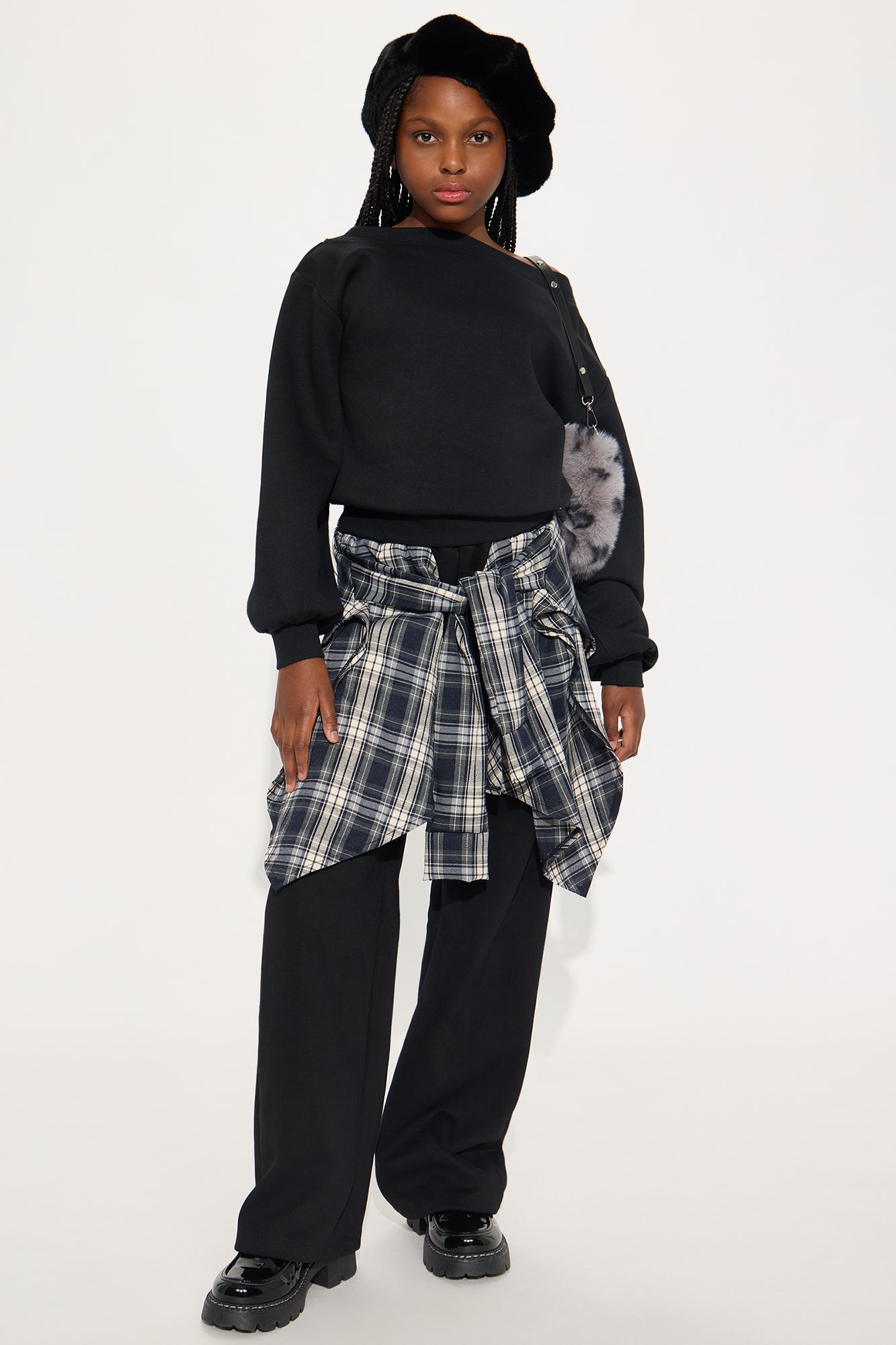 Mini Want It All Wide Leg Pant - Black