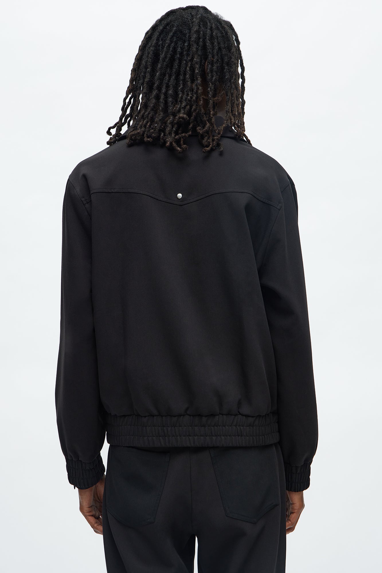 Relaxed Studded New Age Rebel Bomber Jacket - Black