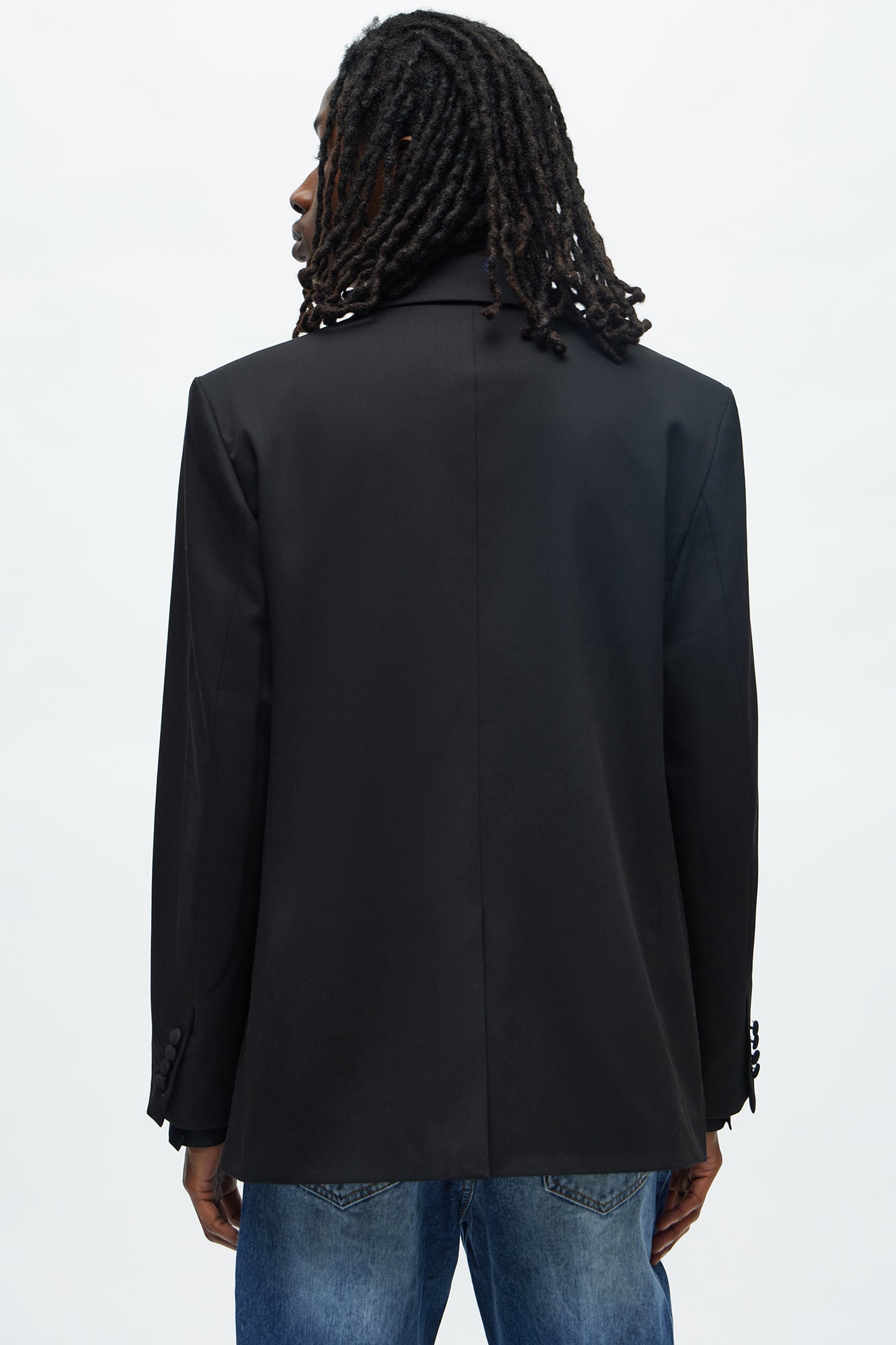 Silver Lake Atelier Peak Lapel Blazer - Black