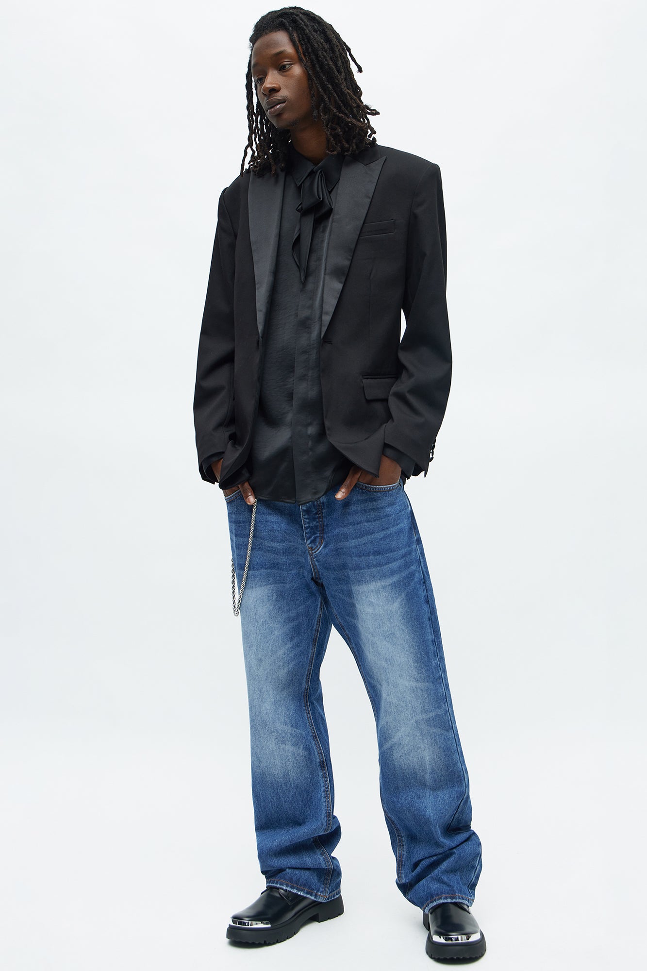 Straight Flare Vintage London Jean - Medium Blue Wash