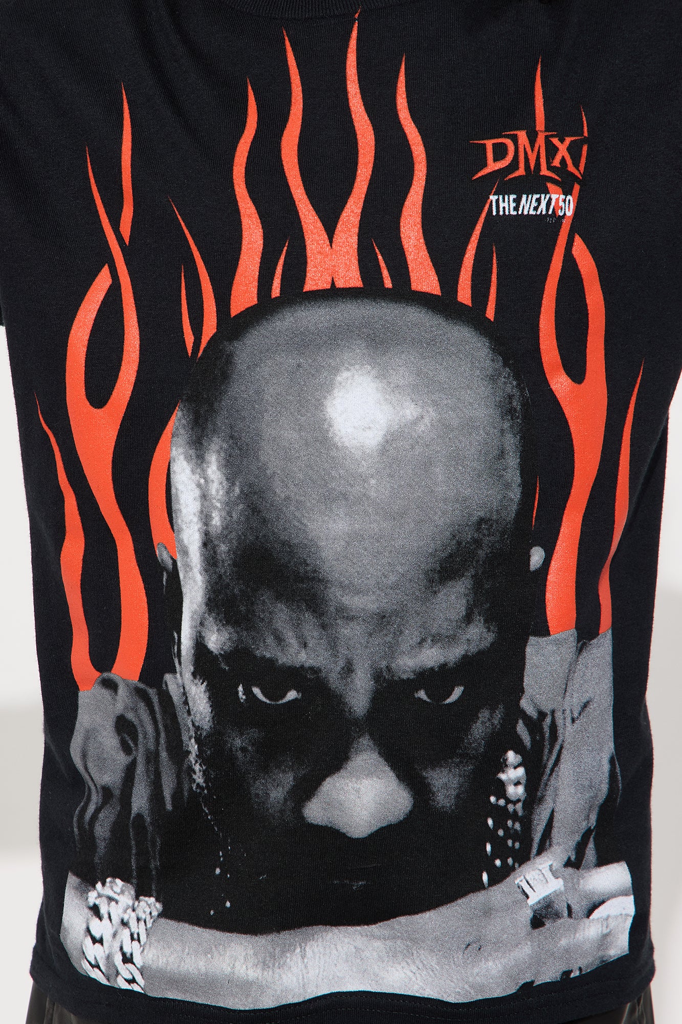Mini DMX Face Flames Washed Tee - Black