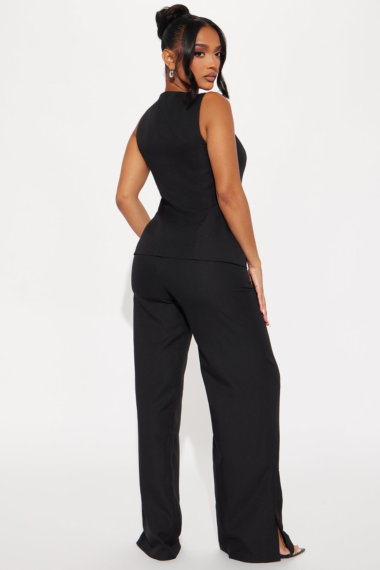 Office Era Vest Pant Set - Black