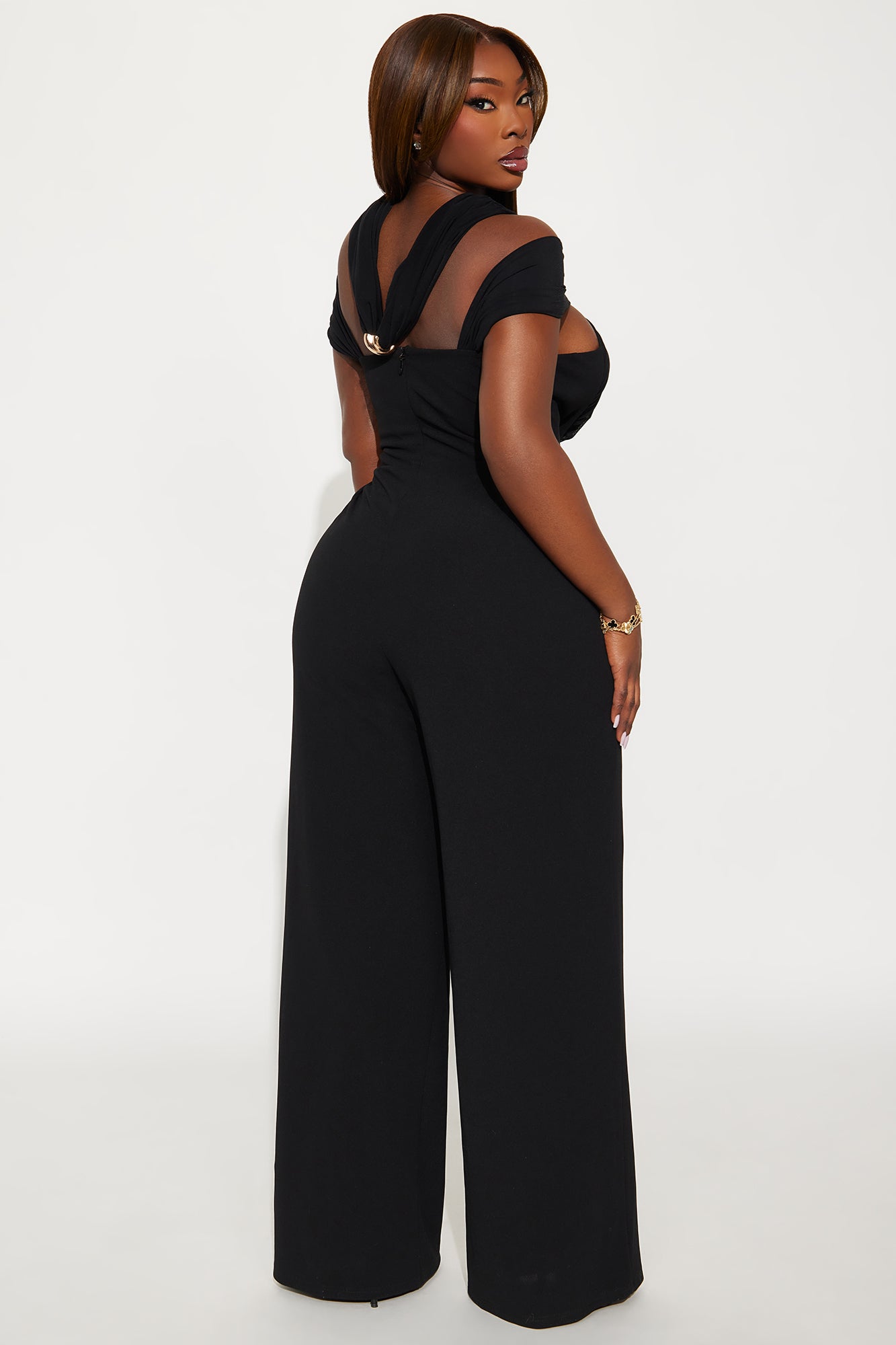 Harlow Wide Leg Jumpsuit - Black